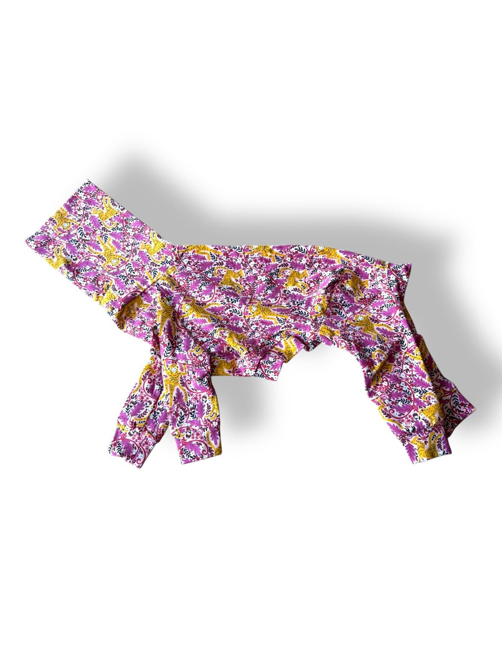 Floral patterned top on a white background