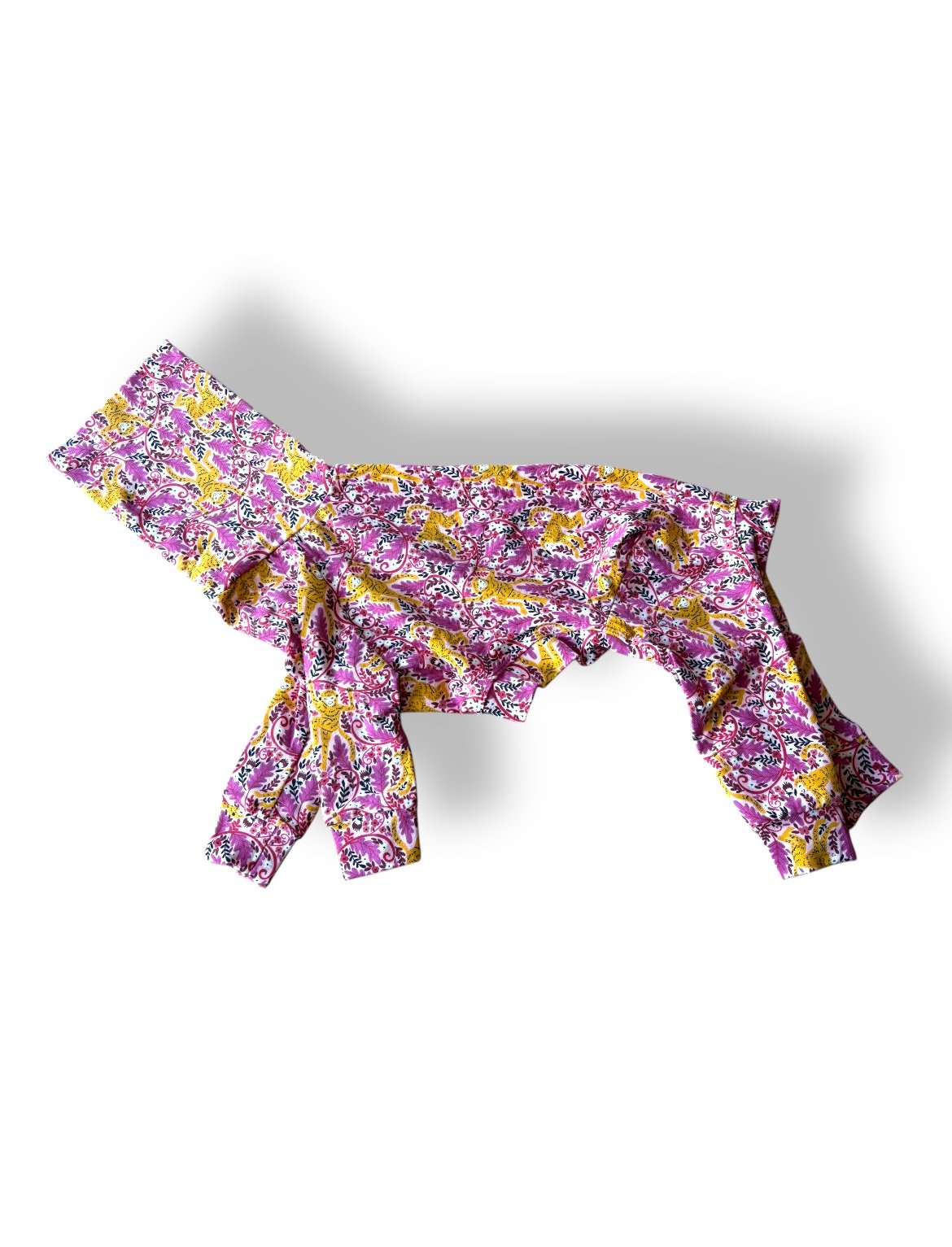 Floral patterned top on a white background