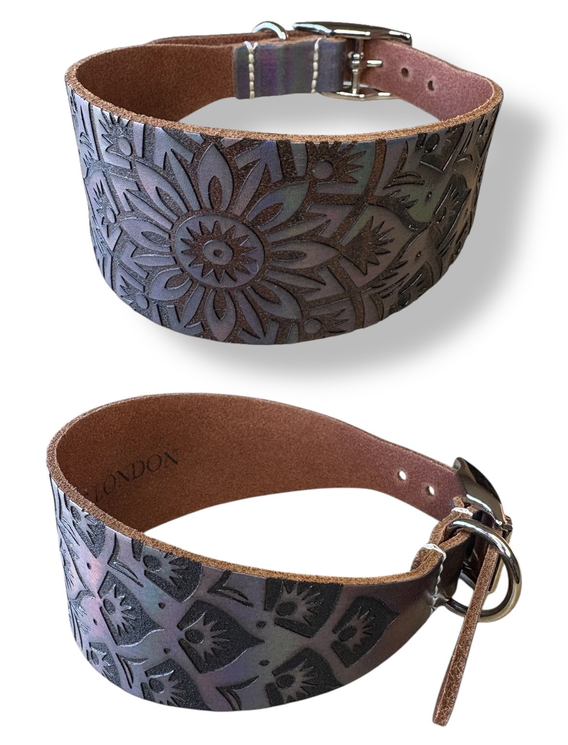 Leather Collar - Mandala