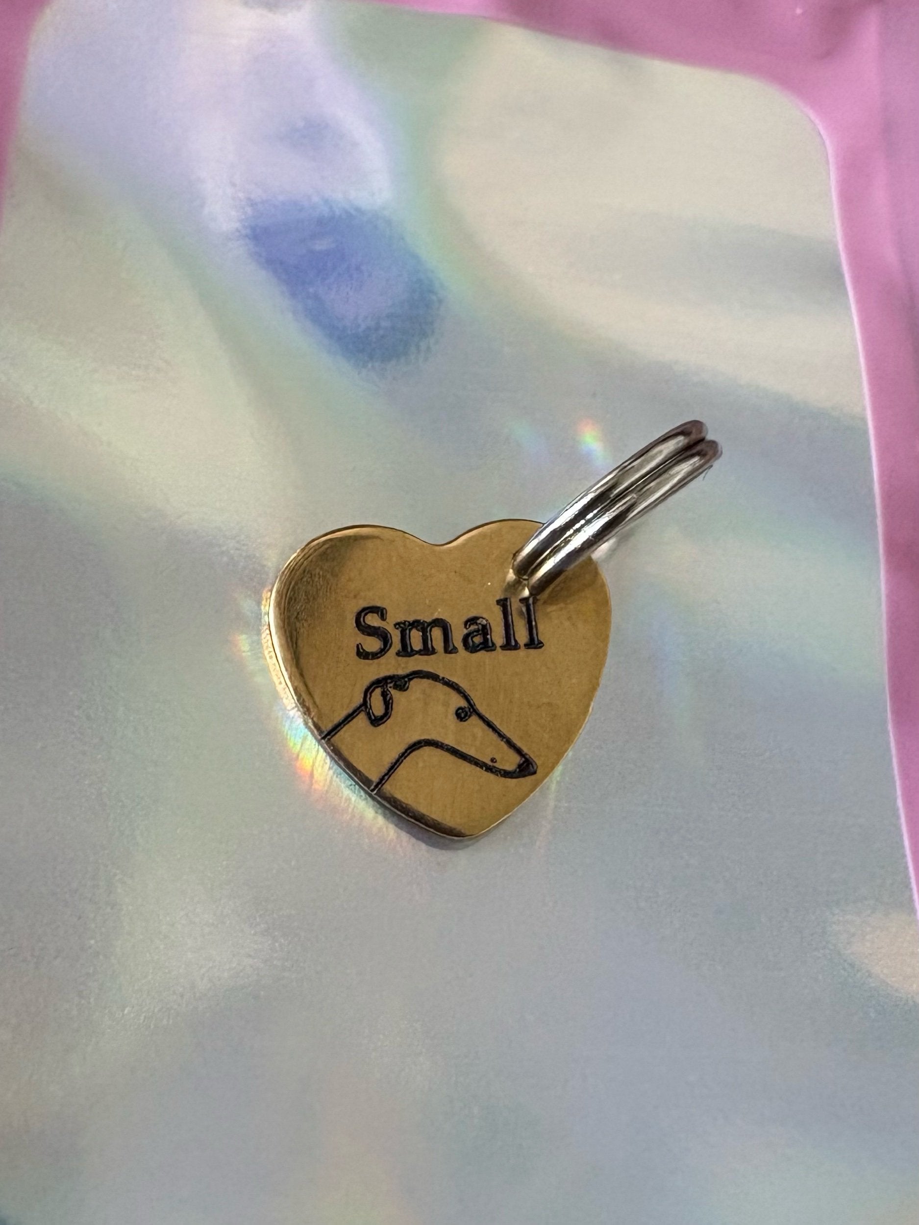 Engraved Dog Tags - Heart