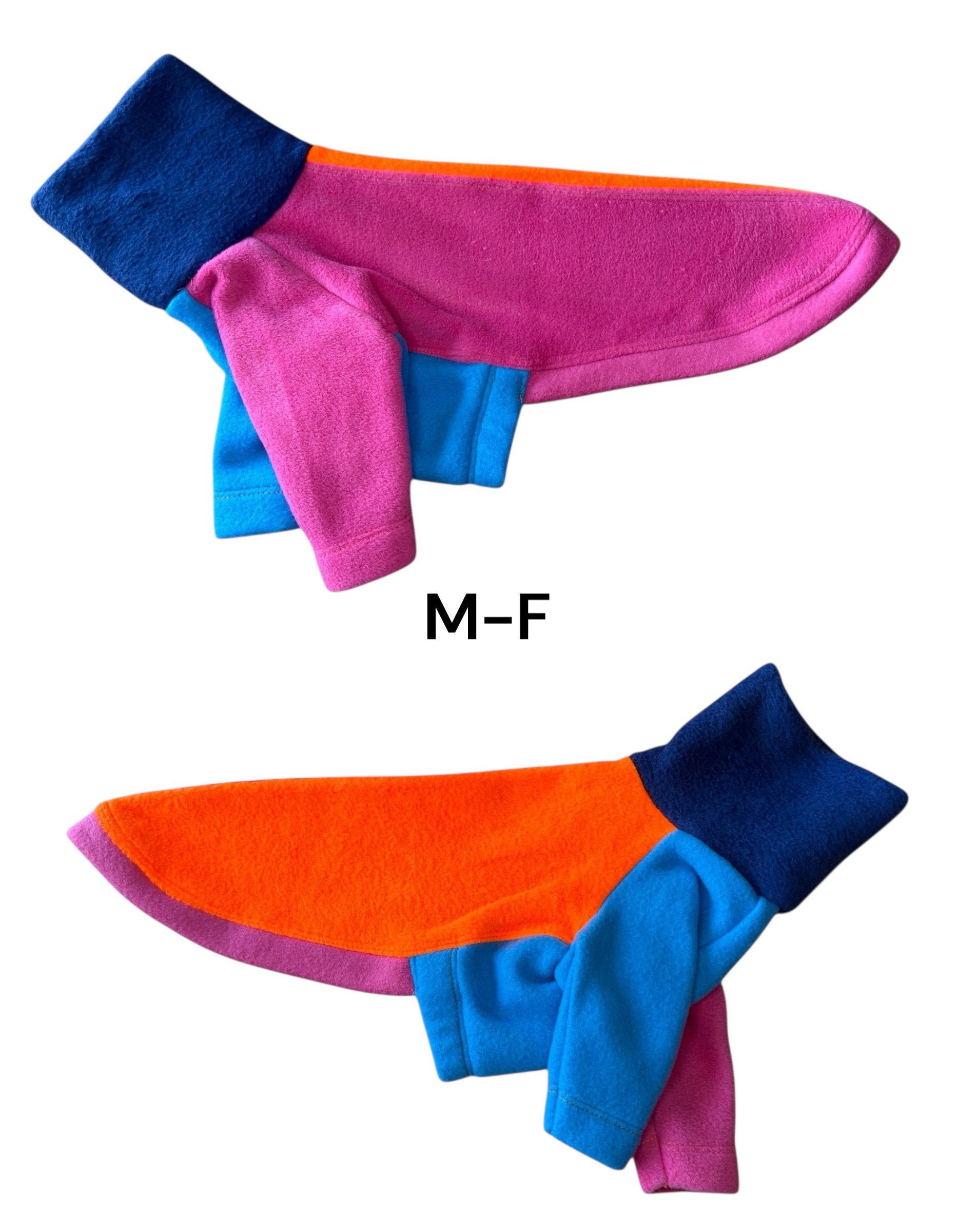 Fleece Jumper - Neon Colour Block