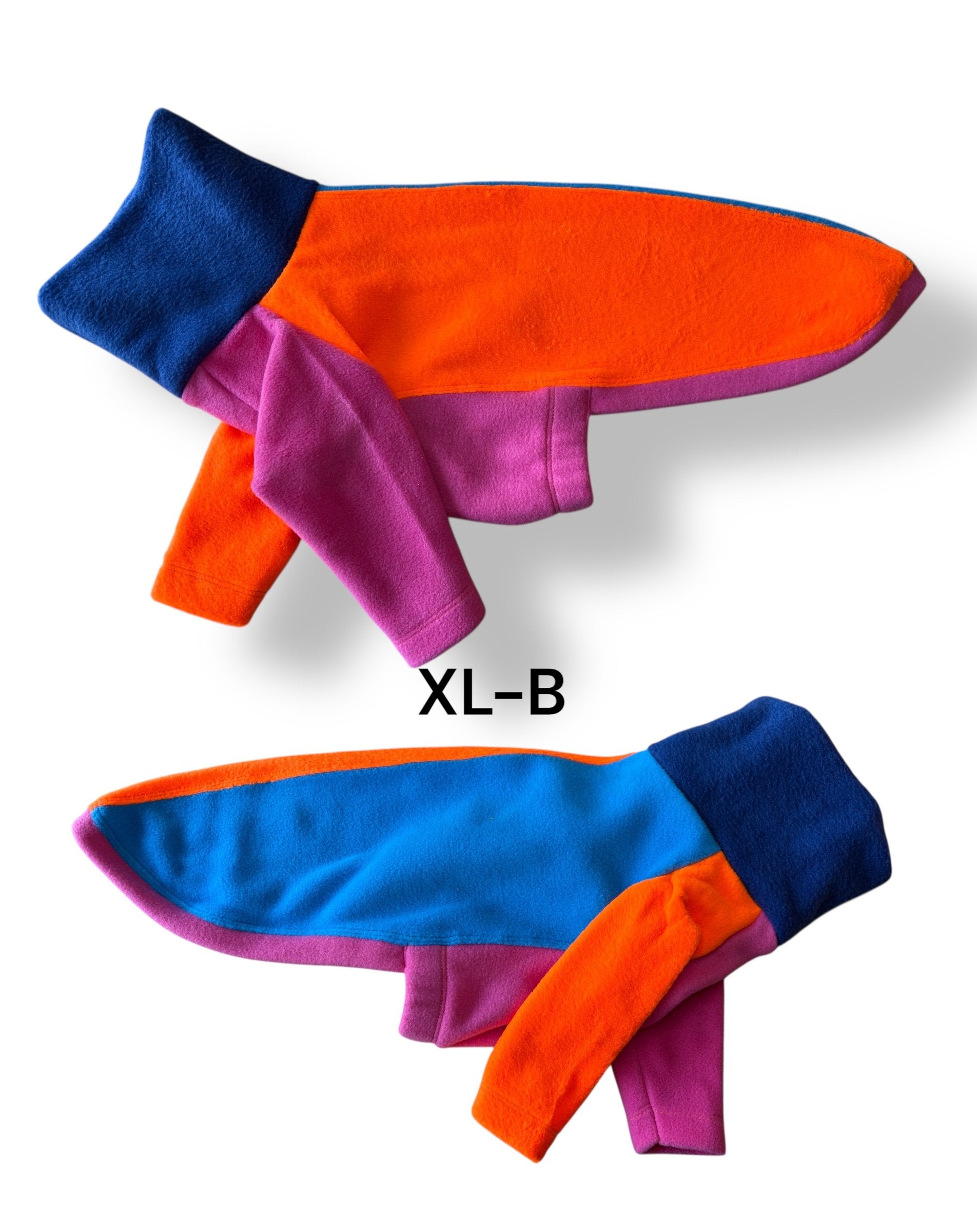 Fleece Jumper - Neon Colour Block