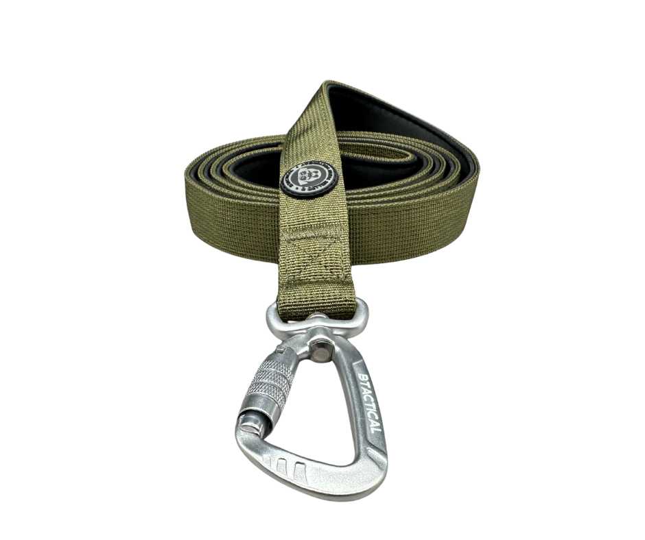 Nylon BTactical™ Carabiner Clip Lead | Khaki Green