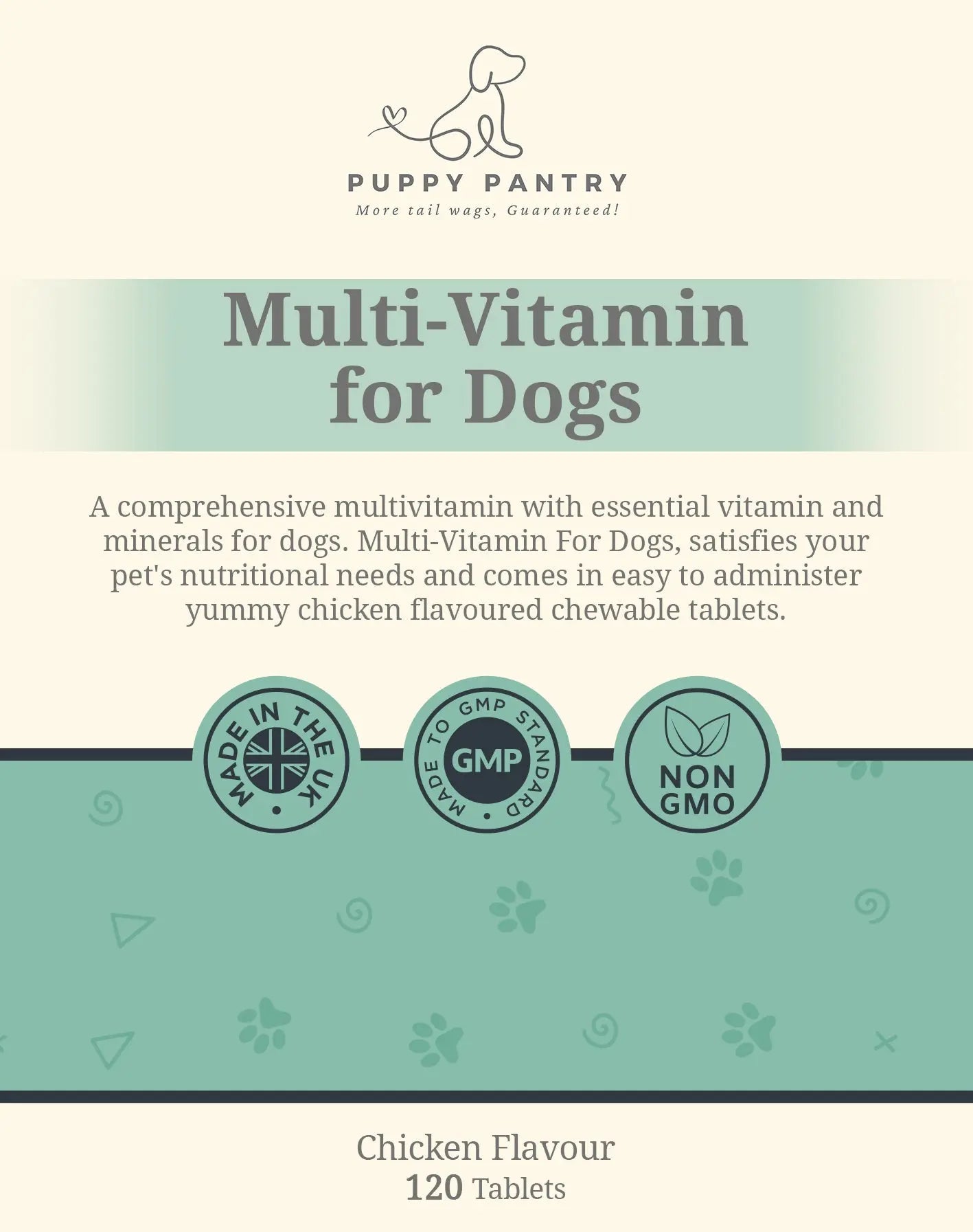 Multivitamin Chews for Dogs – Chicken (120 Pack)