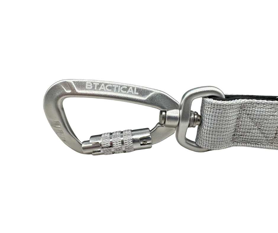 Nylon BTactical™ Carabiner Clip Lead | Misty Grey