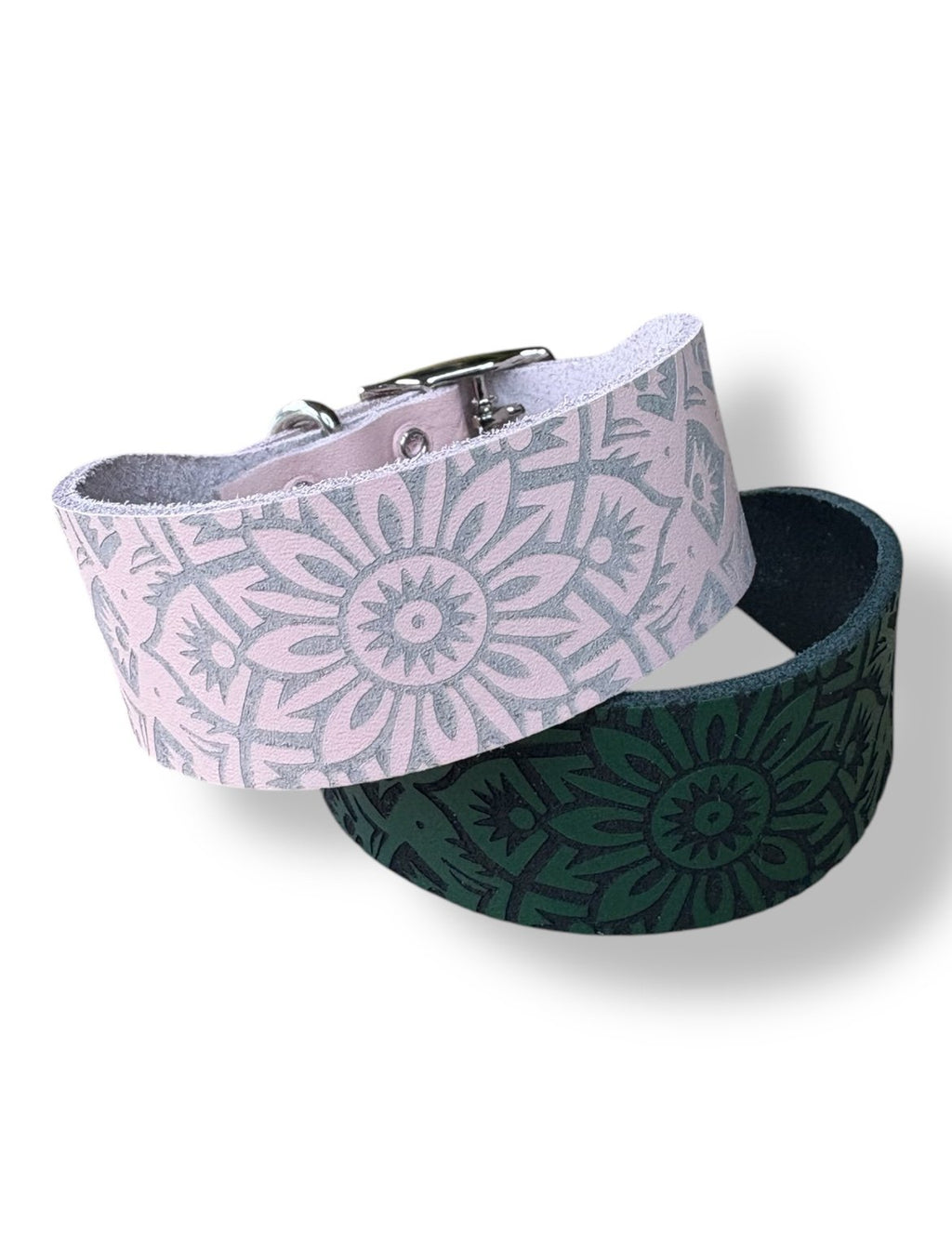 Leather Collar - Mandala