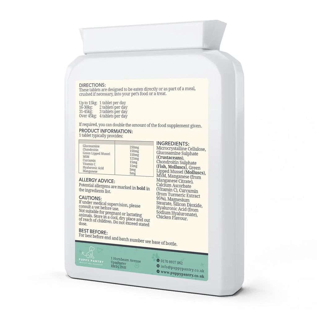 Joint Support Tablets for Dogs – Chicken (120 Pack)