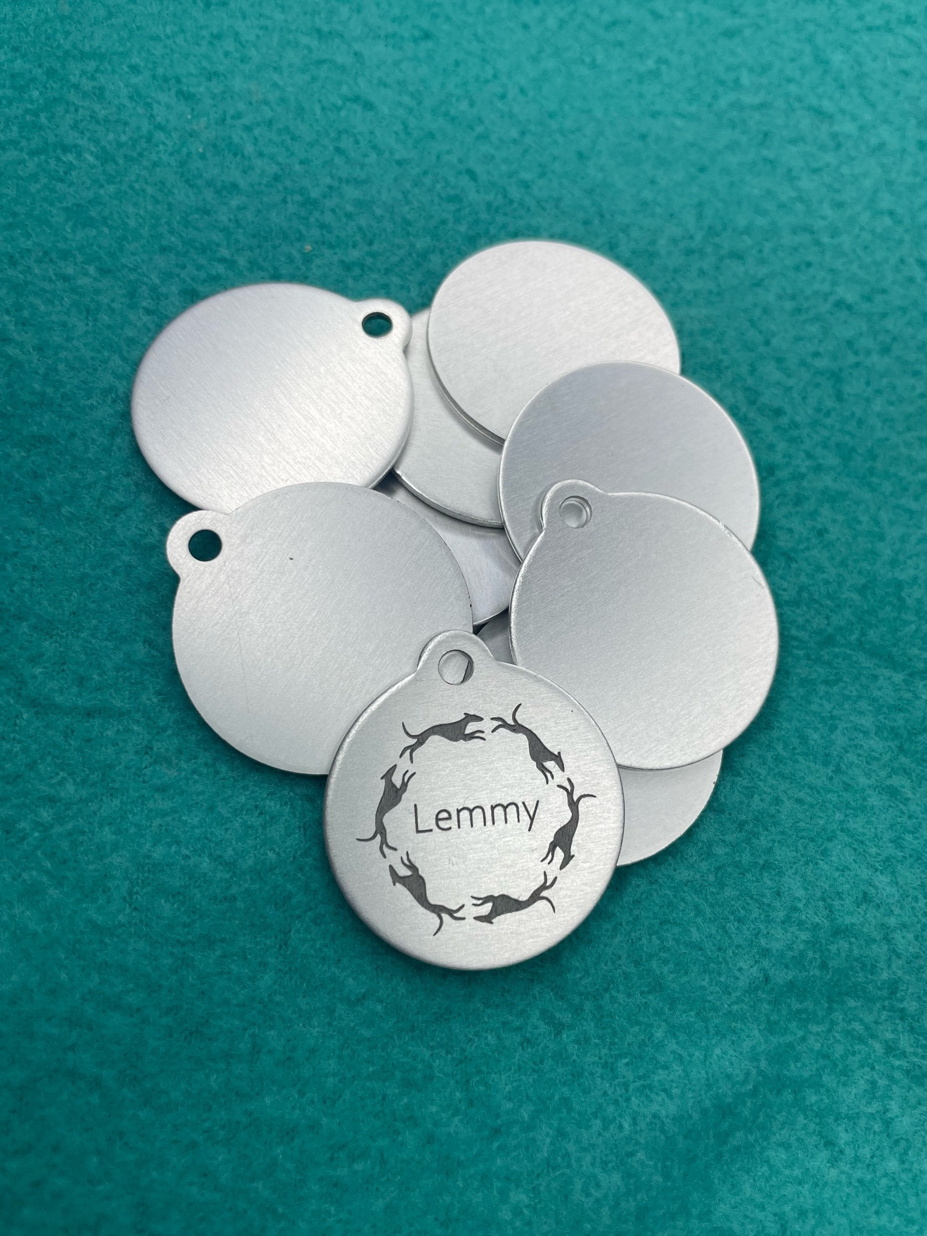 Engraved Dog Tags - Round