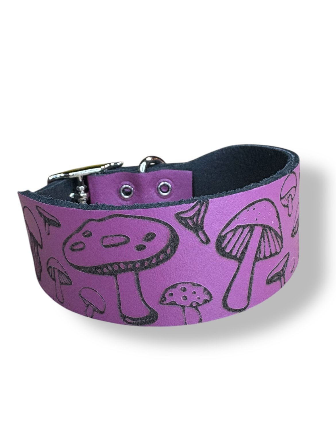 Leather Collar - Mushroom