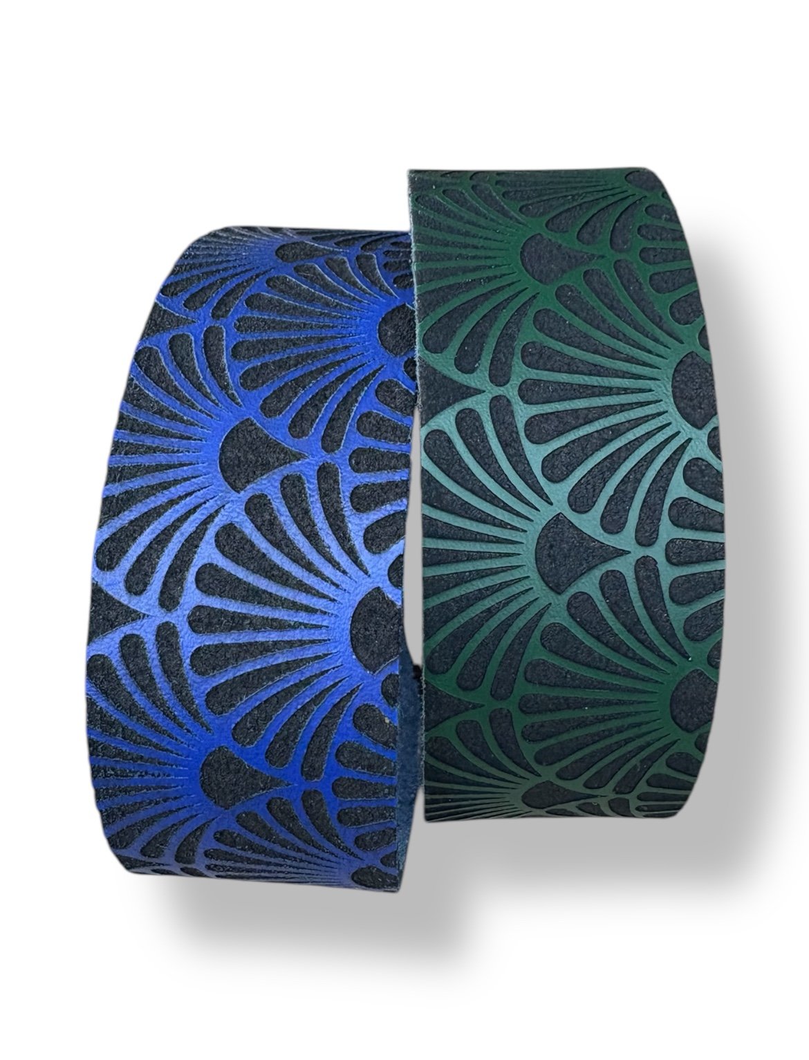 Leather Collar - Art Deco