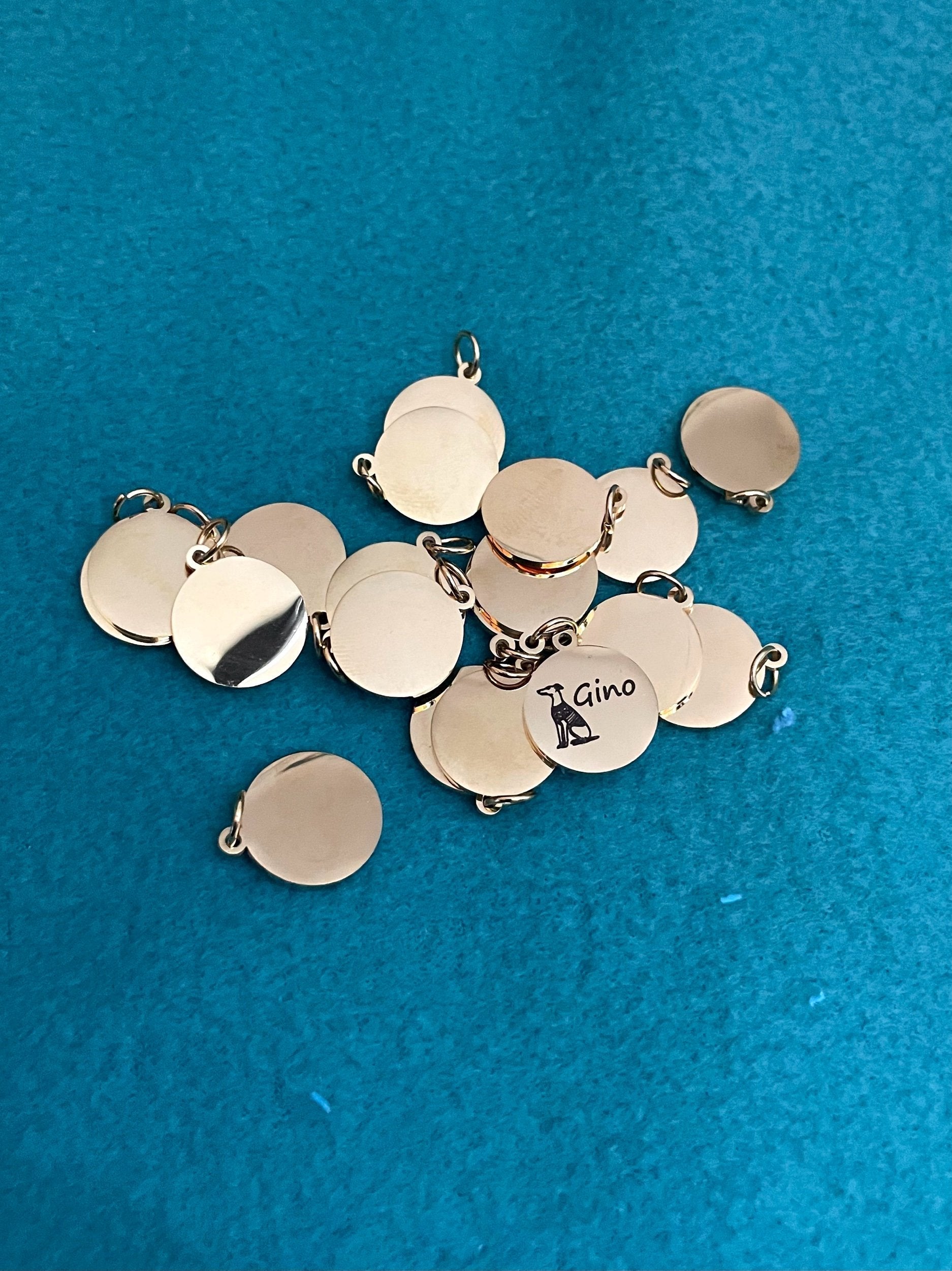 Engraved Dog Tags - Round