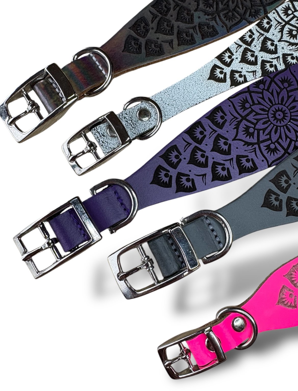 Leather Collar - Mandala