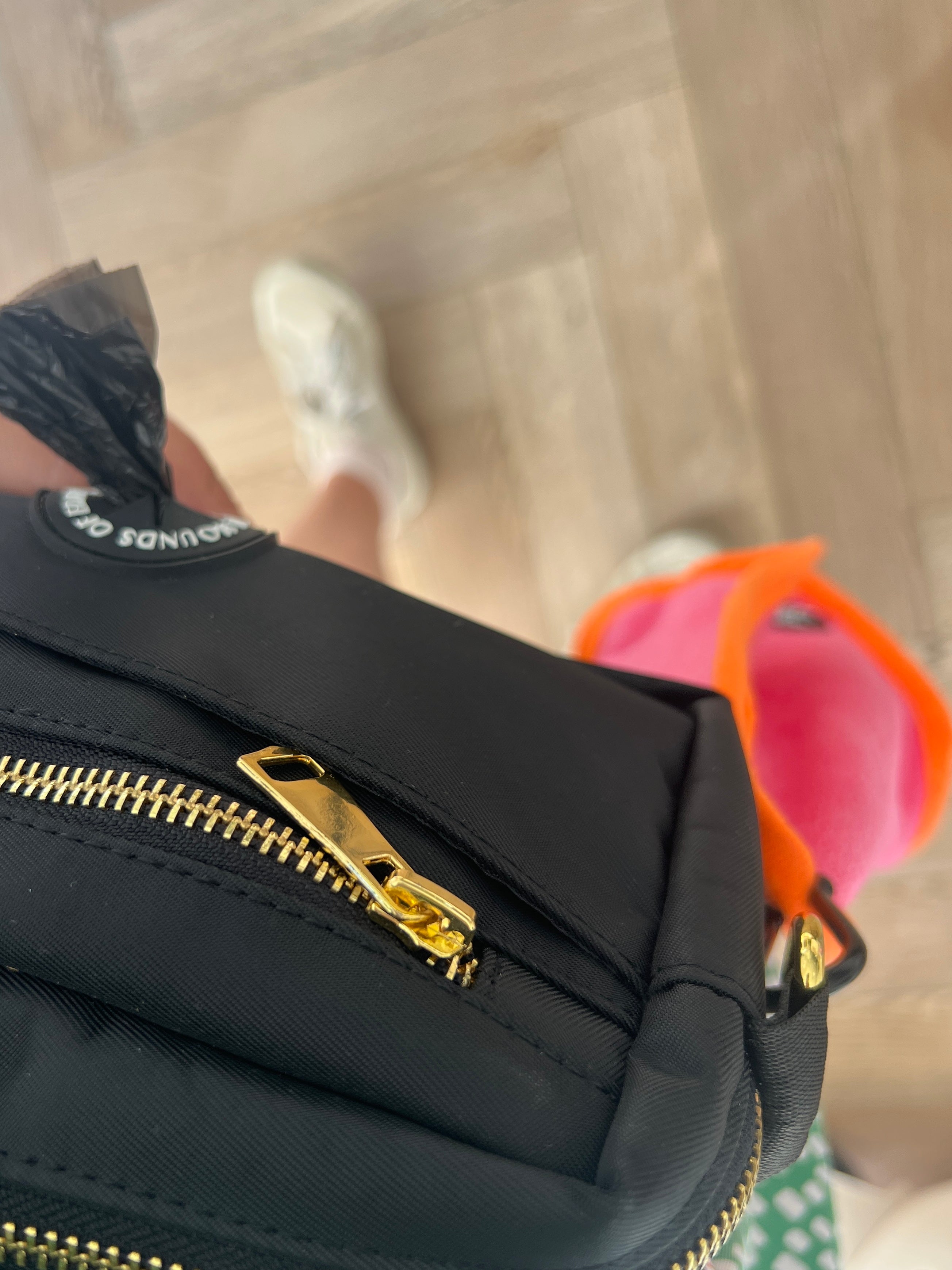 Mini Dog Towel + Clip, Beige & Brown