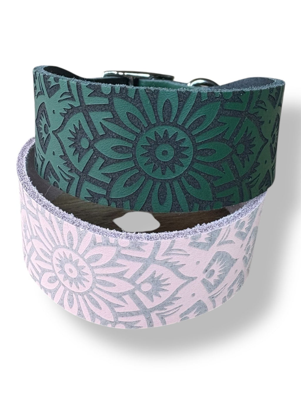 Leather Collar - Mandala