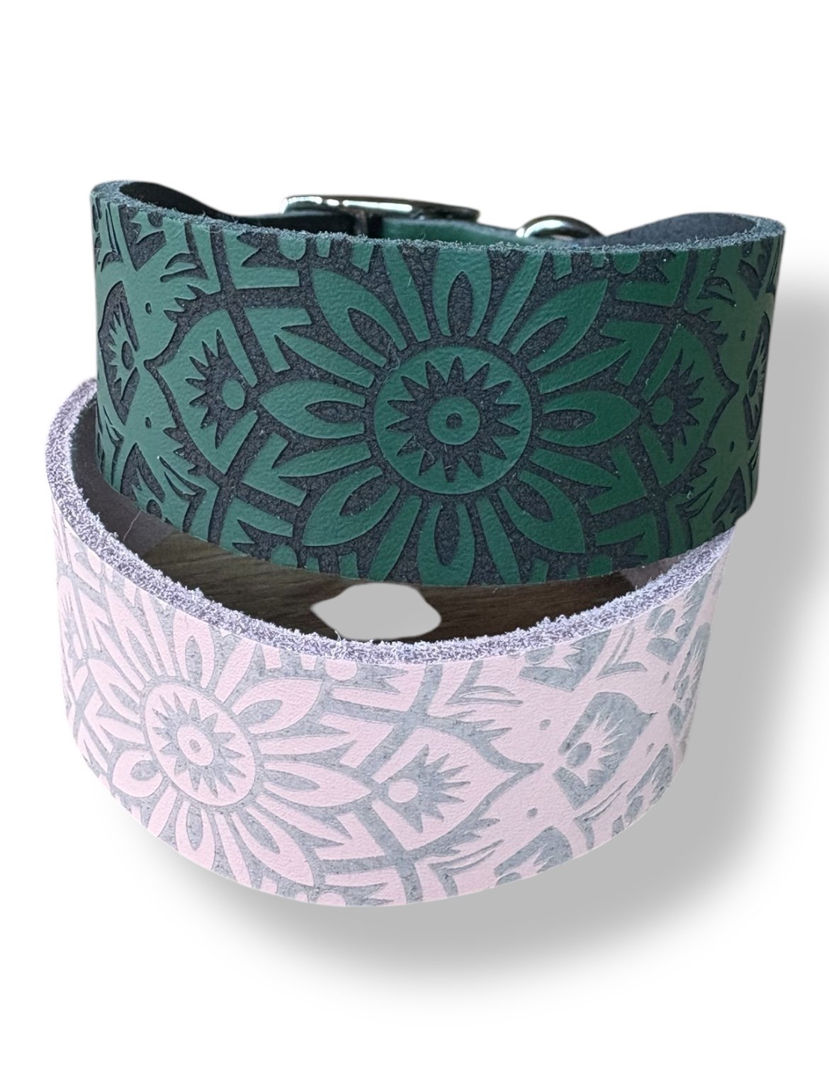 Leather Collar - Mandala