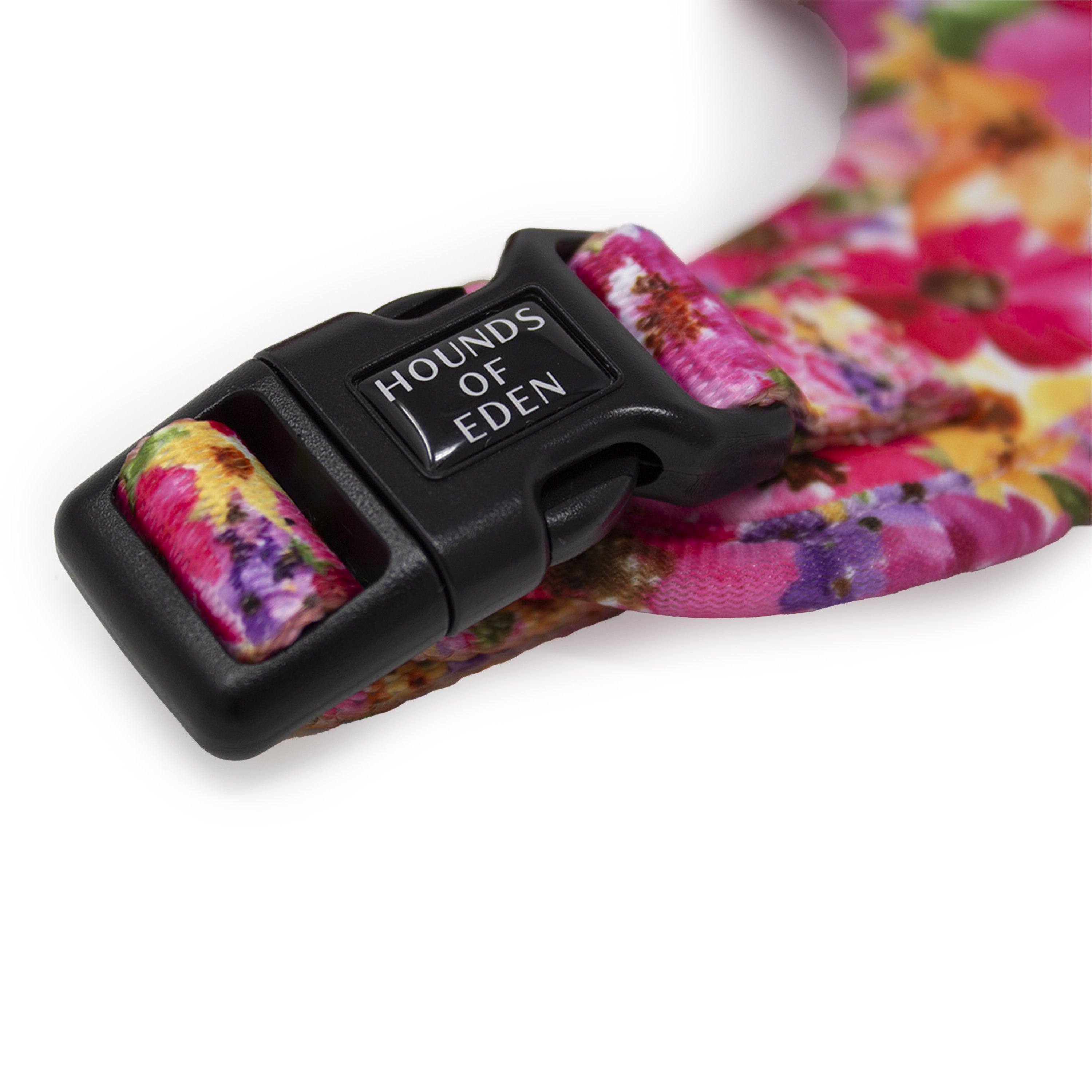 Florentina floral dog harness with Hounds of Eden buckle