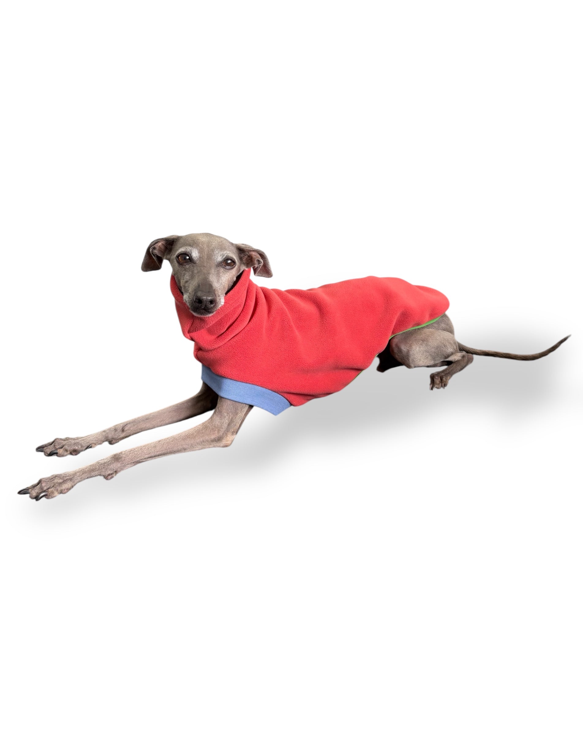 Open-Leg Fleece Vest - Coral