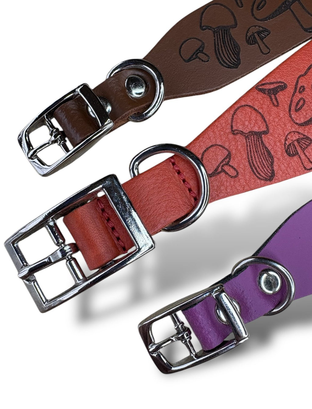 Leather Collar - Mushroom