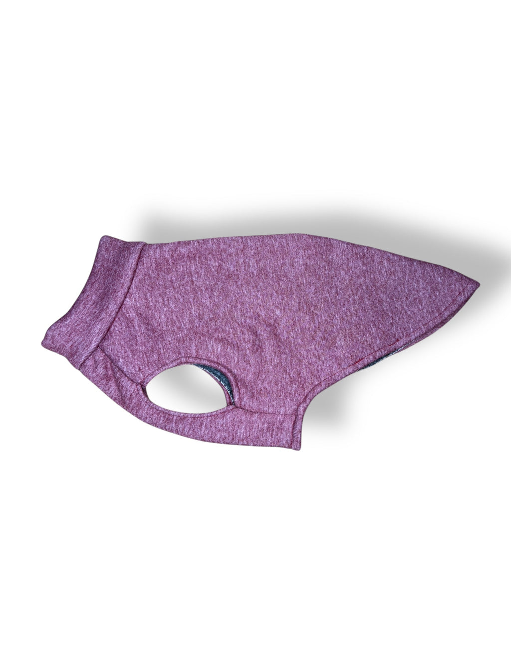 Purple pet coat on a white background