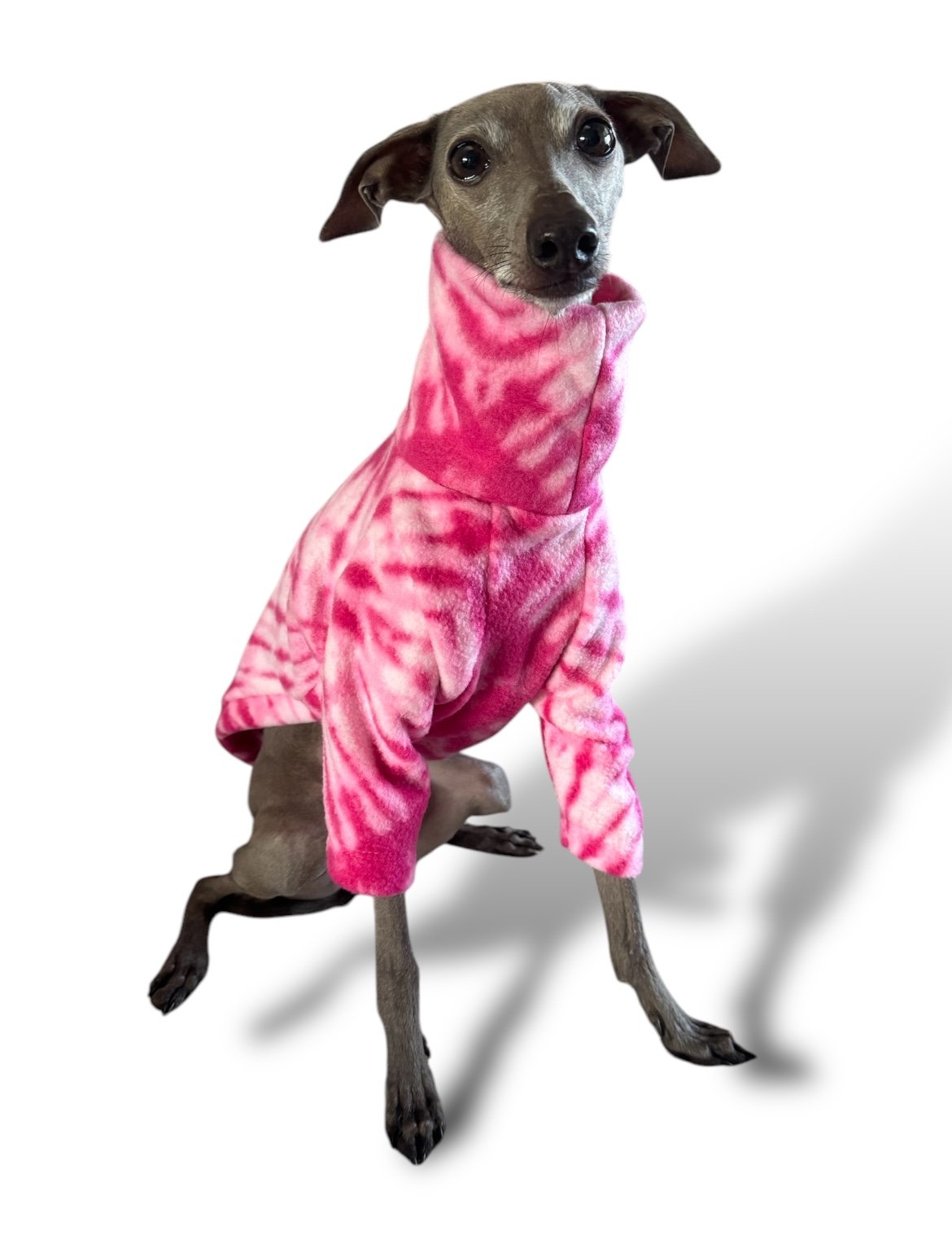 Fleece Jumper - Pink Tie Dye