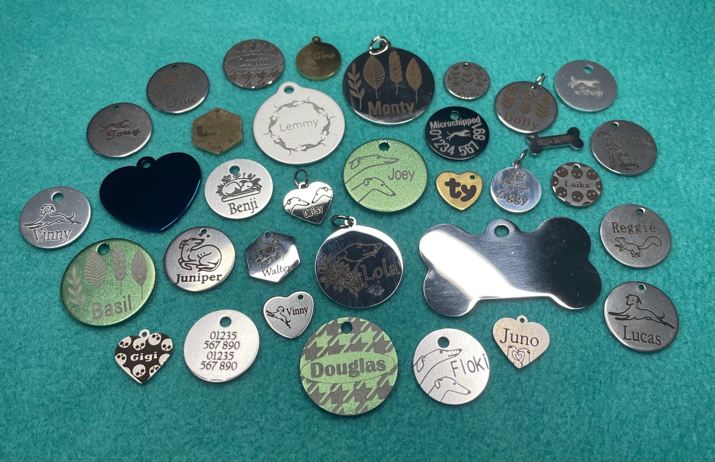 Engraved Dog Tags - Round