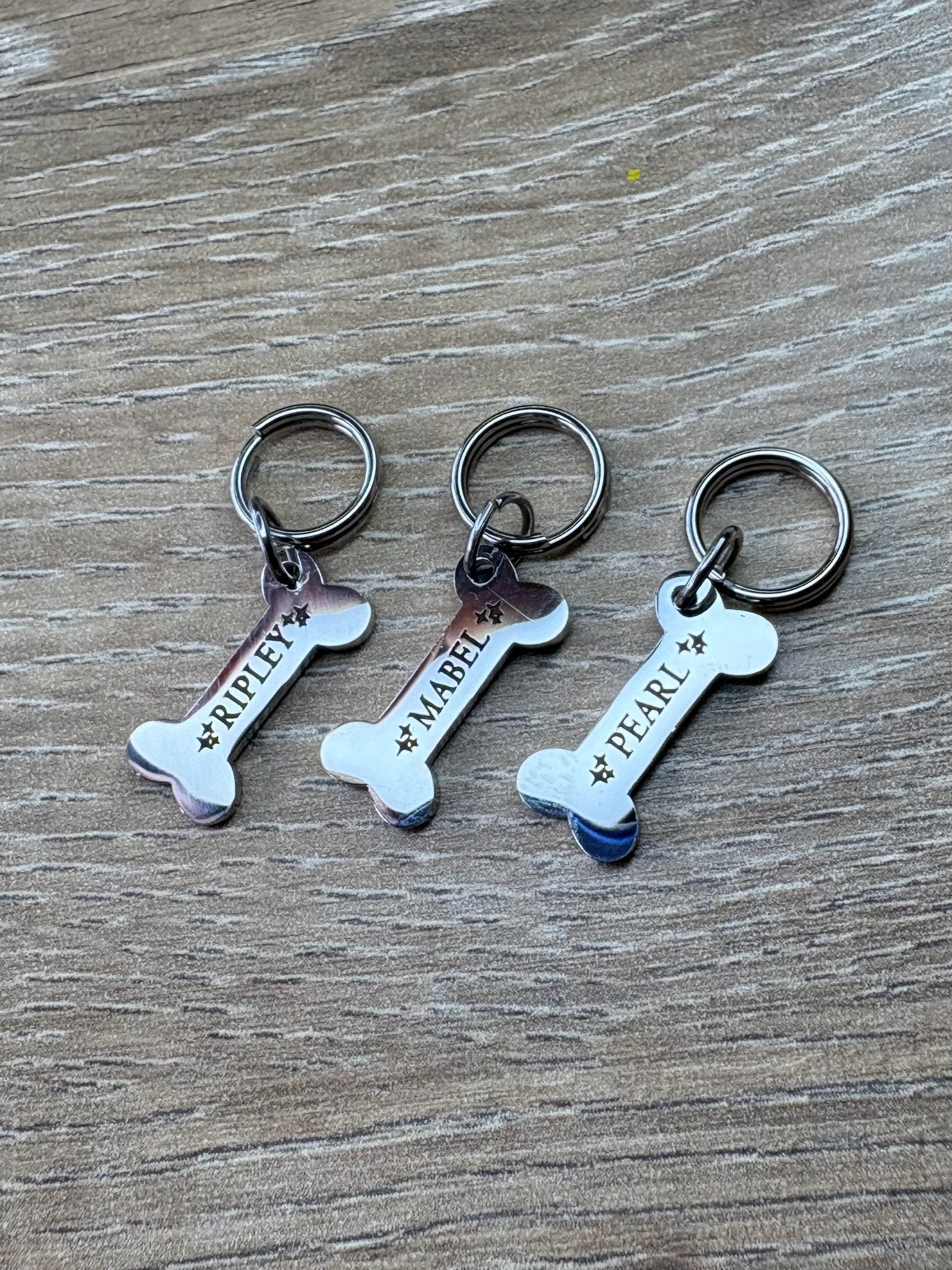 Engraved Dog Tags - Bones