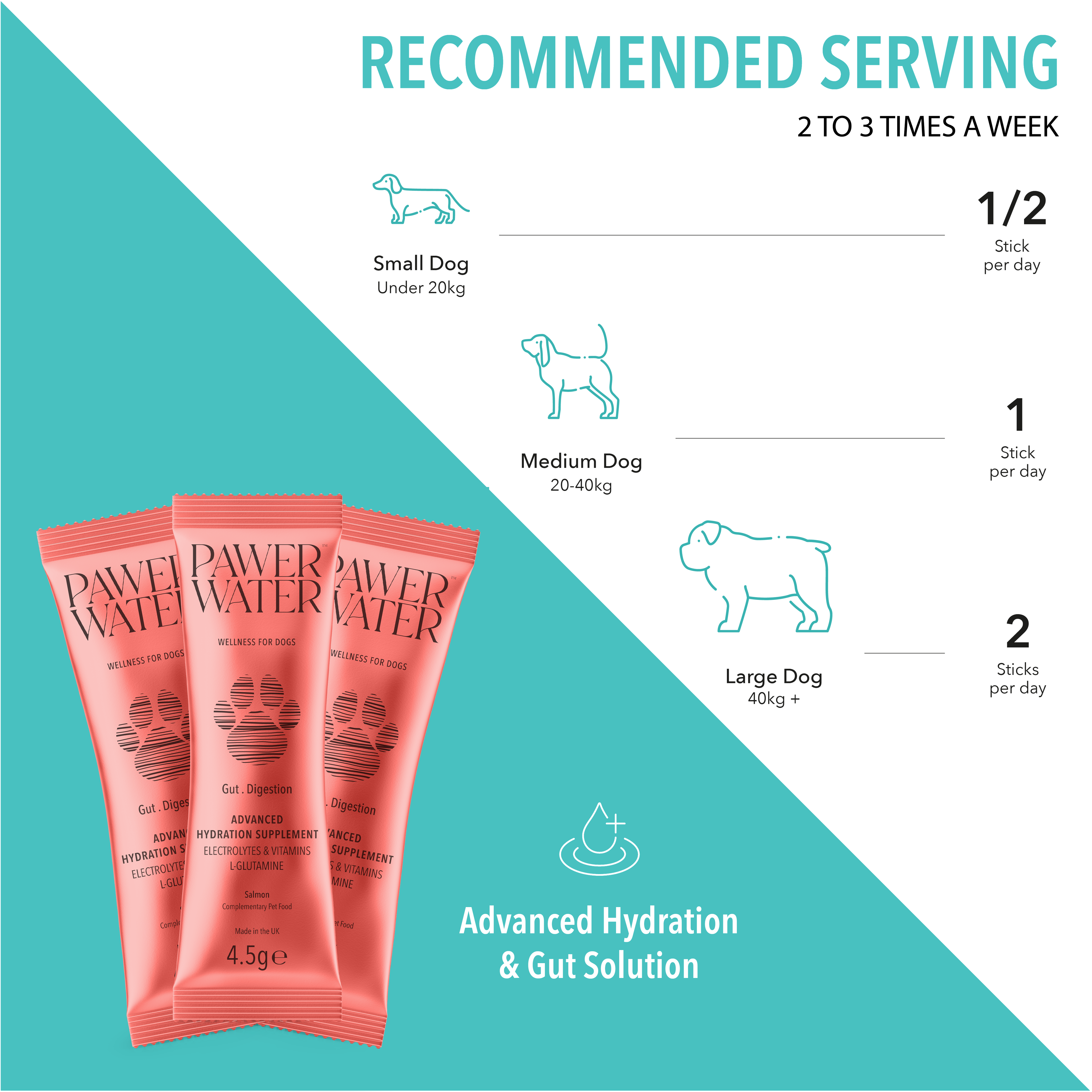 Pawer Water Gut Support (5-sticks Pouch)