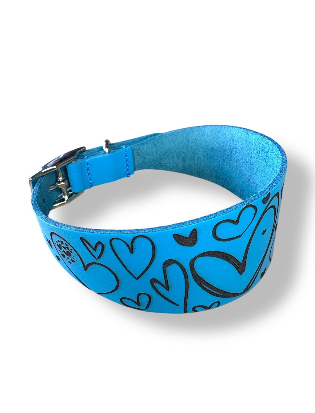 Leather Collar - Hearts