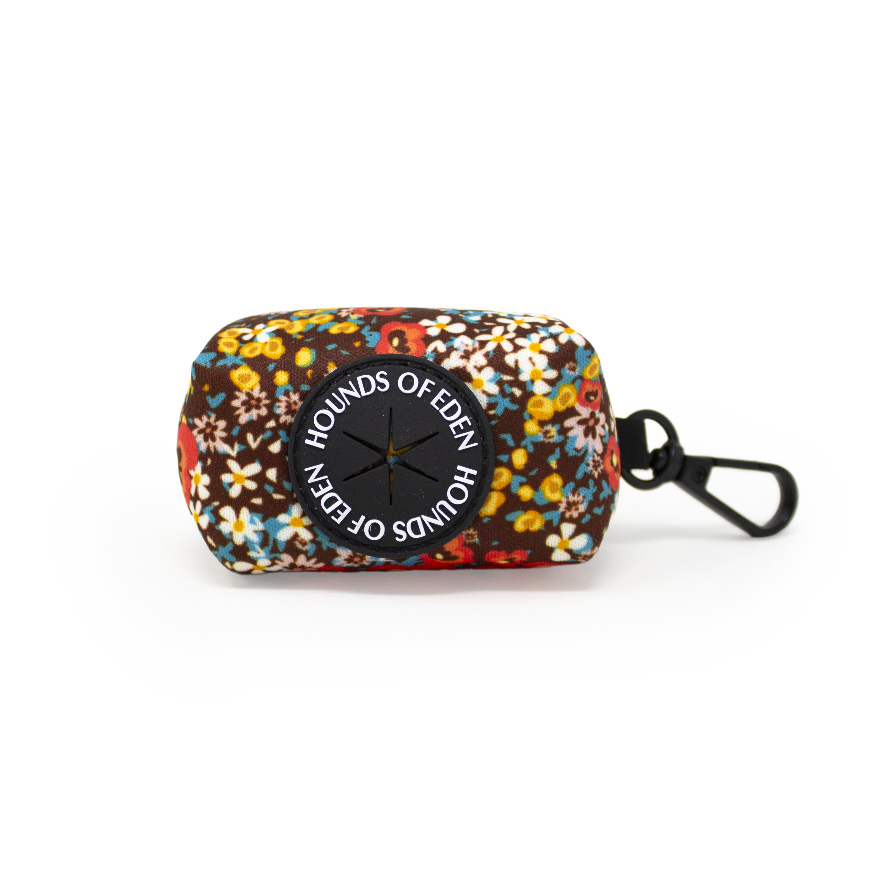 Retro Bloom Leather Dog Collar