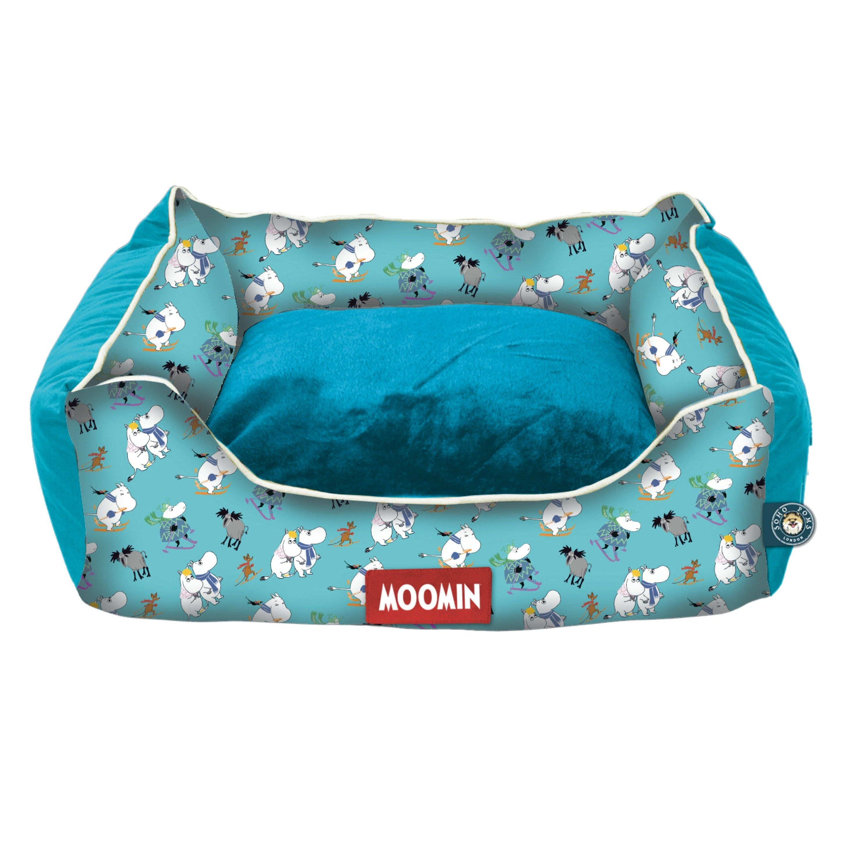 Moomins Blue Ski Holidays Bed by SohoPoms