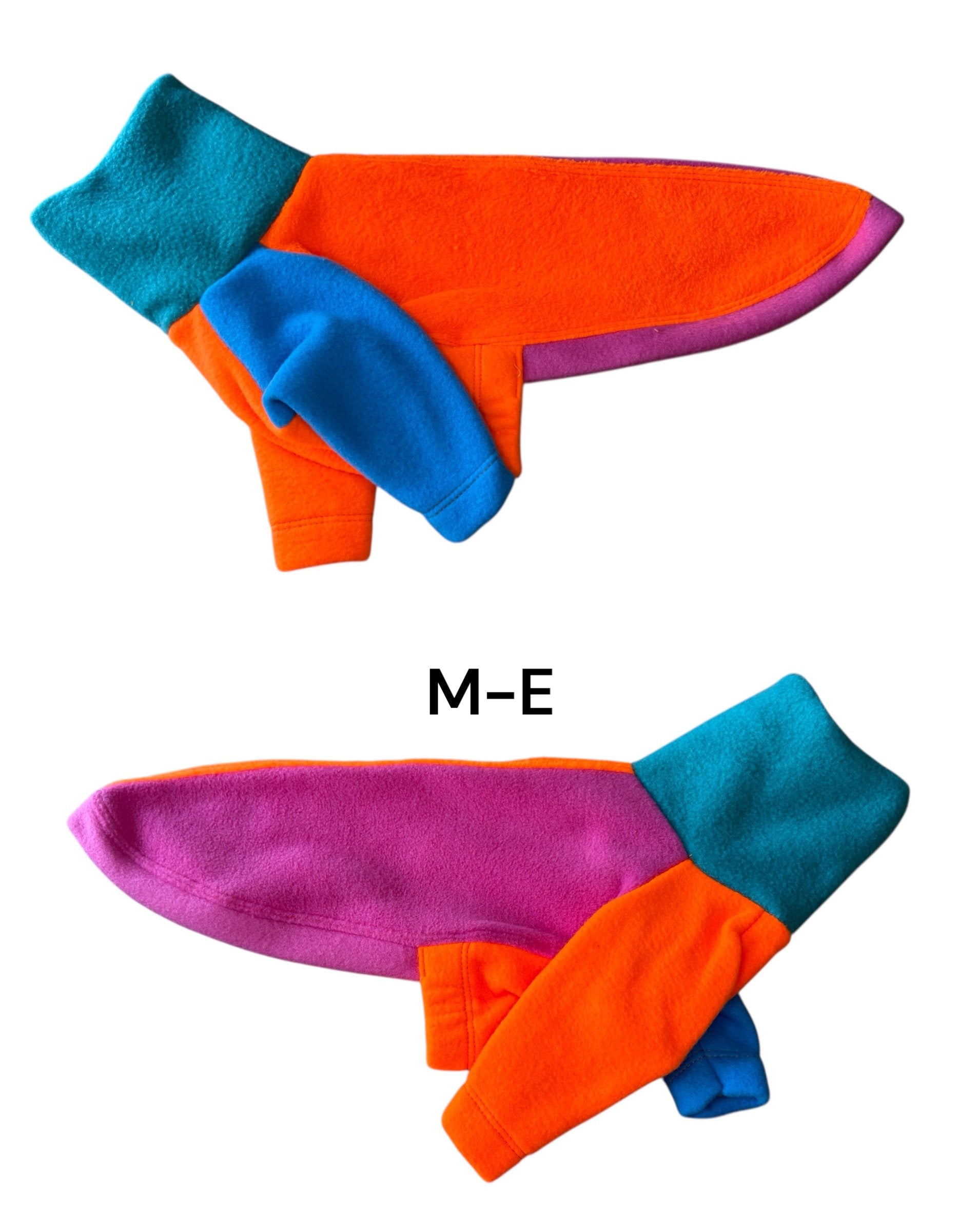 Fleece Jumper - Neon Colour Block