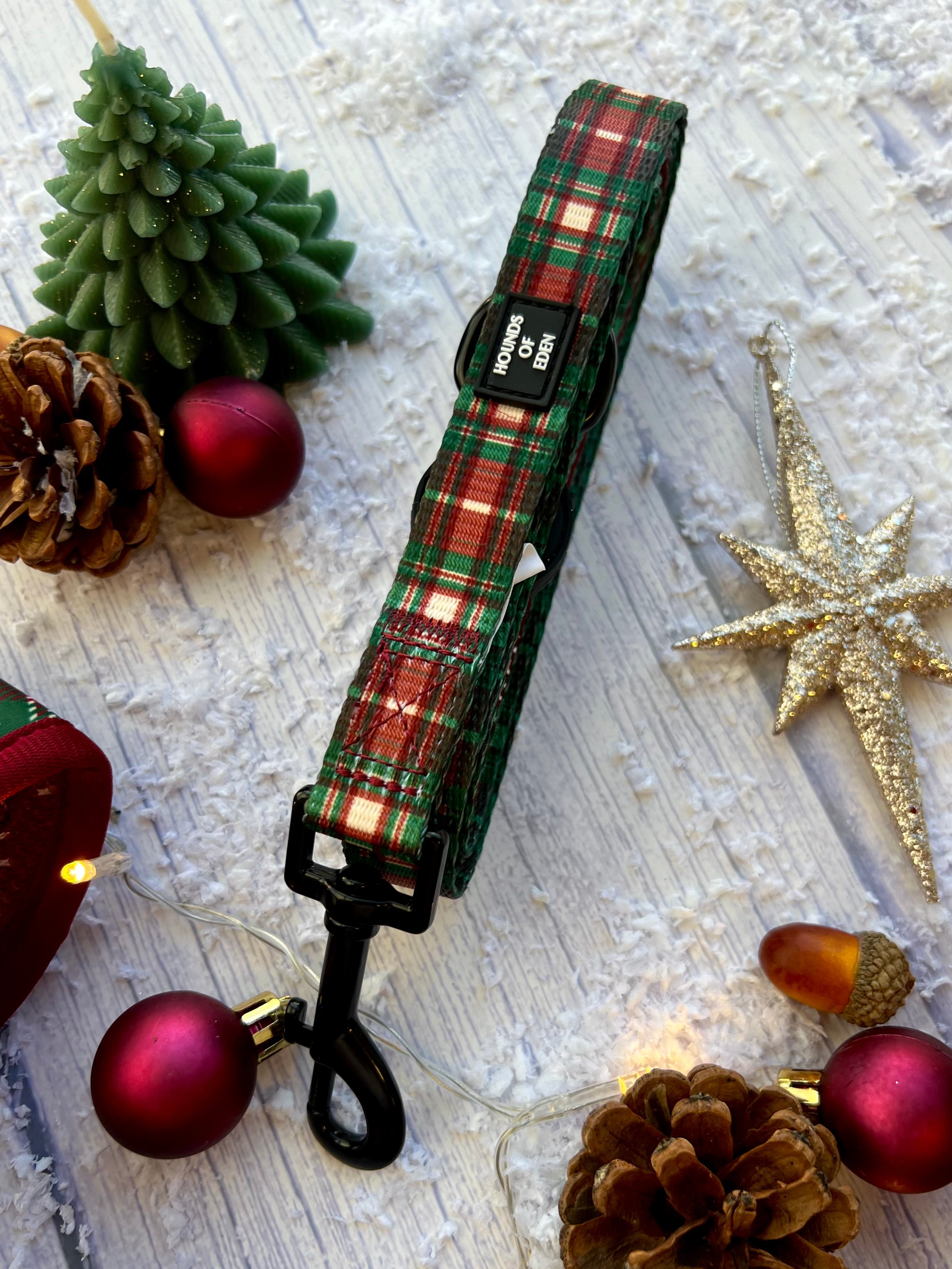 Tartan Me Up - Red & Cream Tartan Design Poop Bag Holder