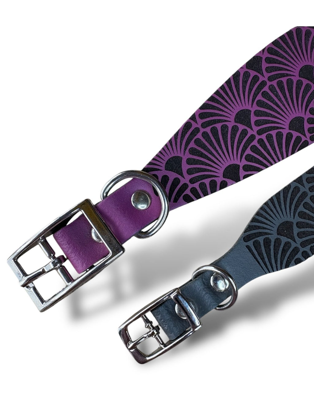 Leather Collar - Art Deco