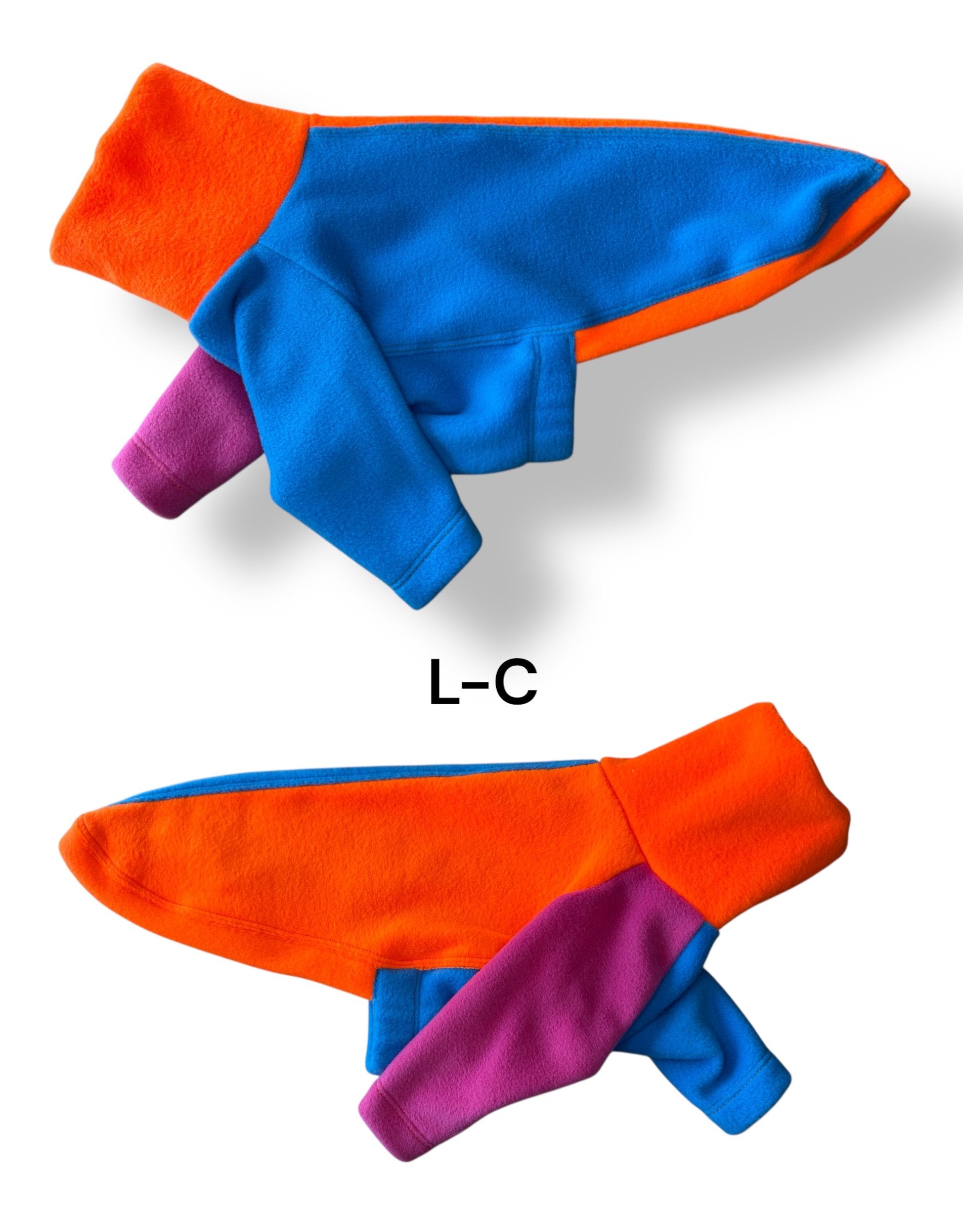 Fleece Jumper - Neon Colour Block