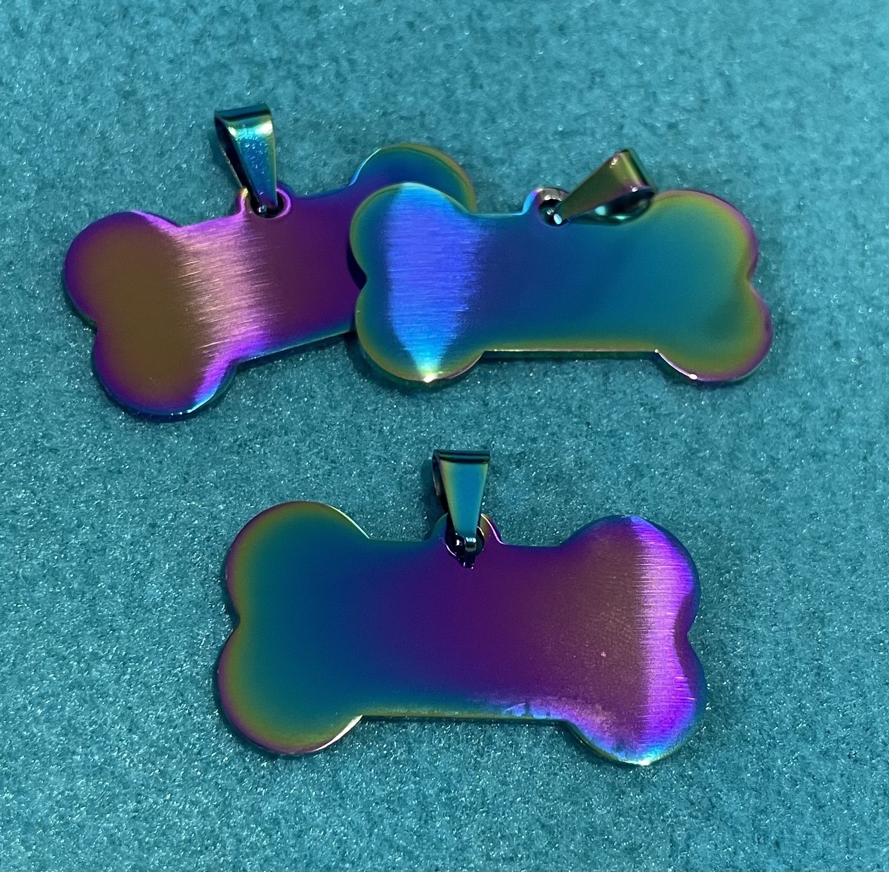 Engraved Dog Tags - Bones