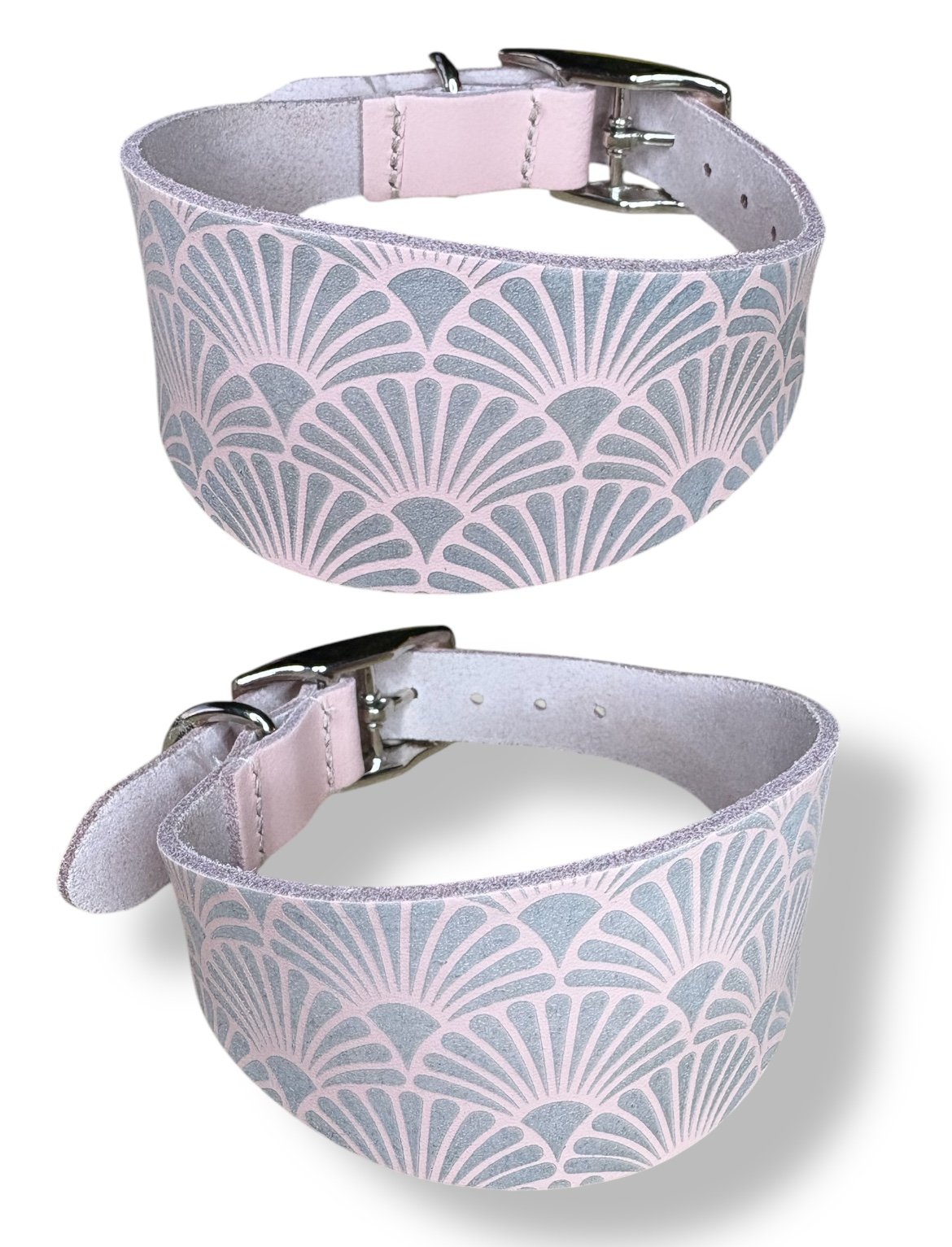 Leather Collar - Art Deco