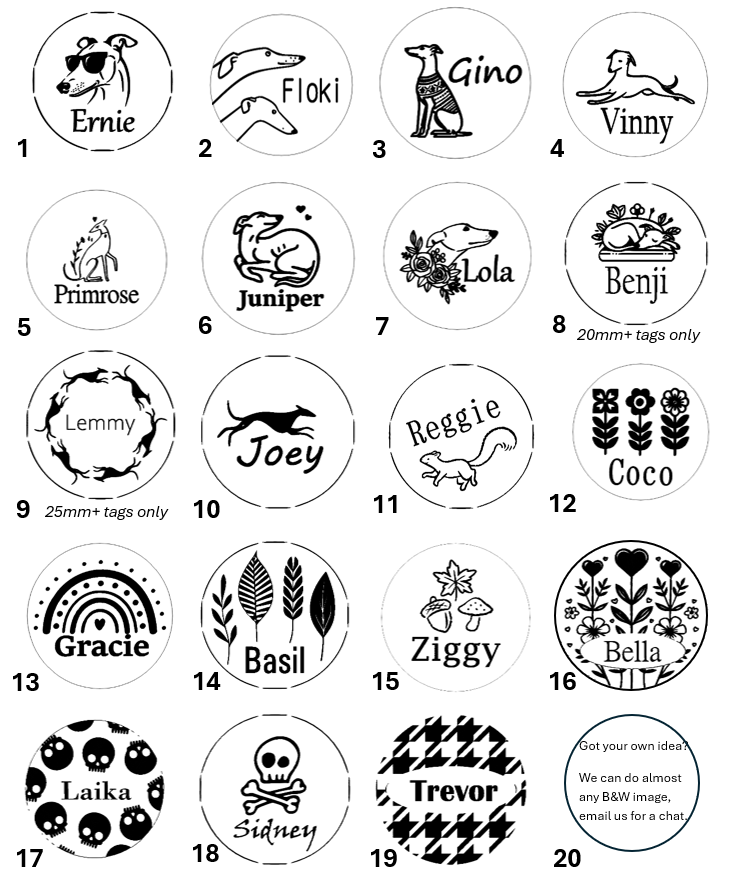 Engraved Dog Tags - Round