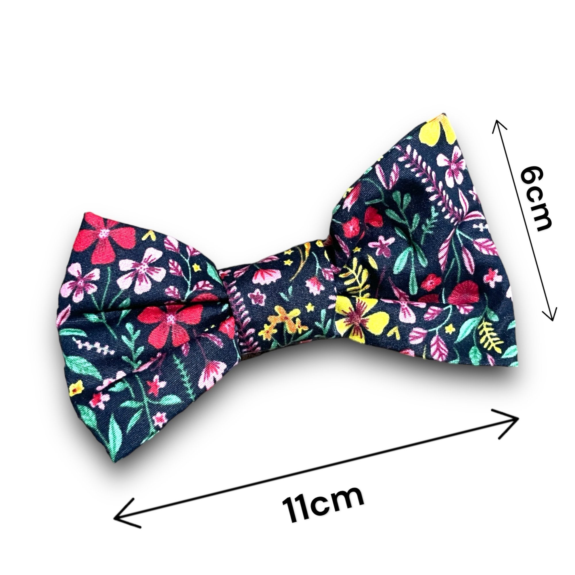 Floral Bow Tie - Collar Attachment