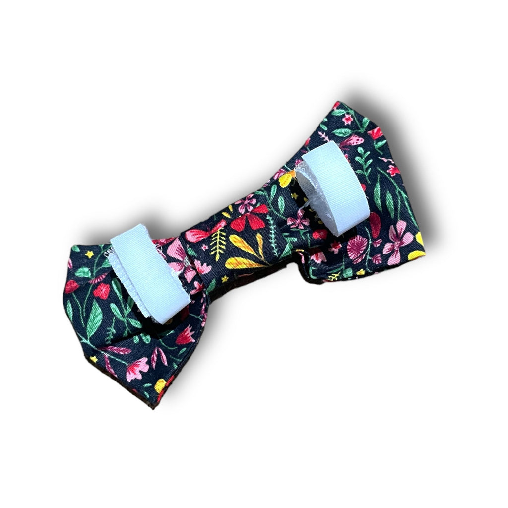 Floral Bow Tie - Collar Attachment