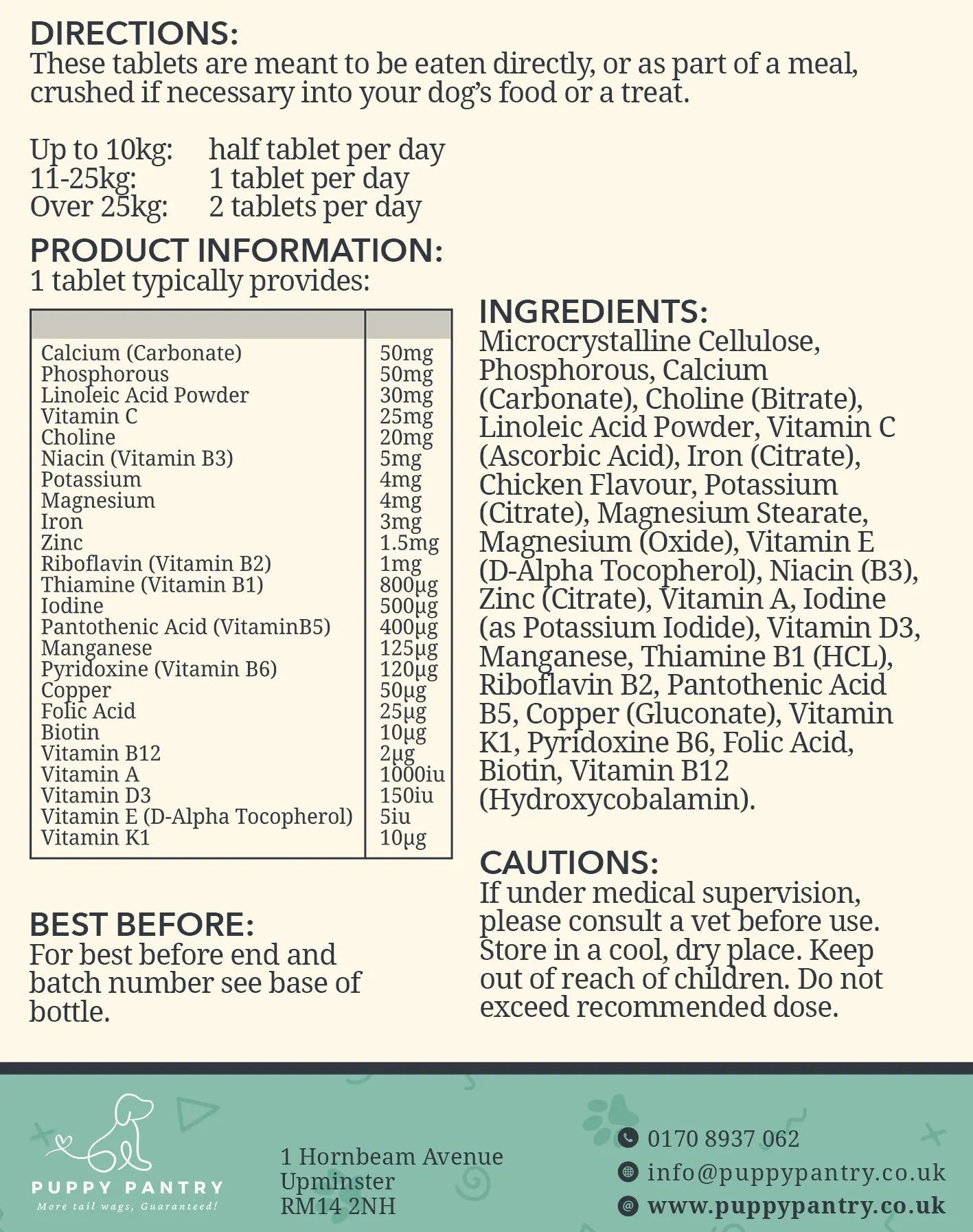 Multivitamin Chews for Dogs – Chicken (120 Pack)