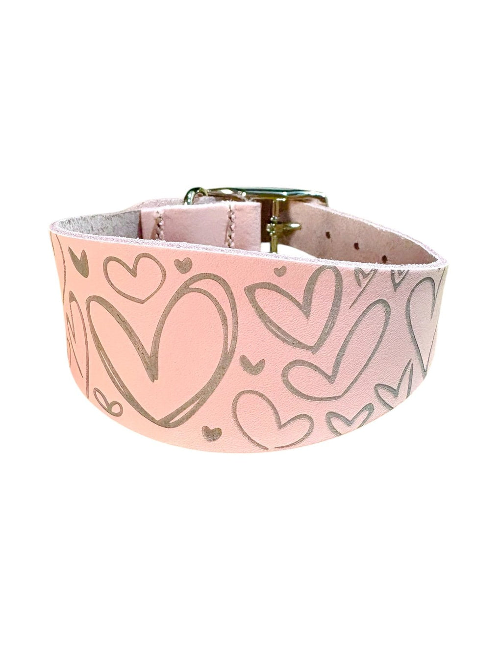 Leather Collar - Hearts