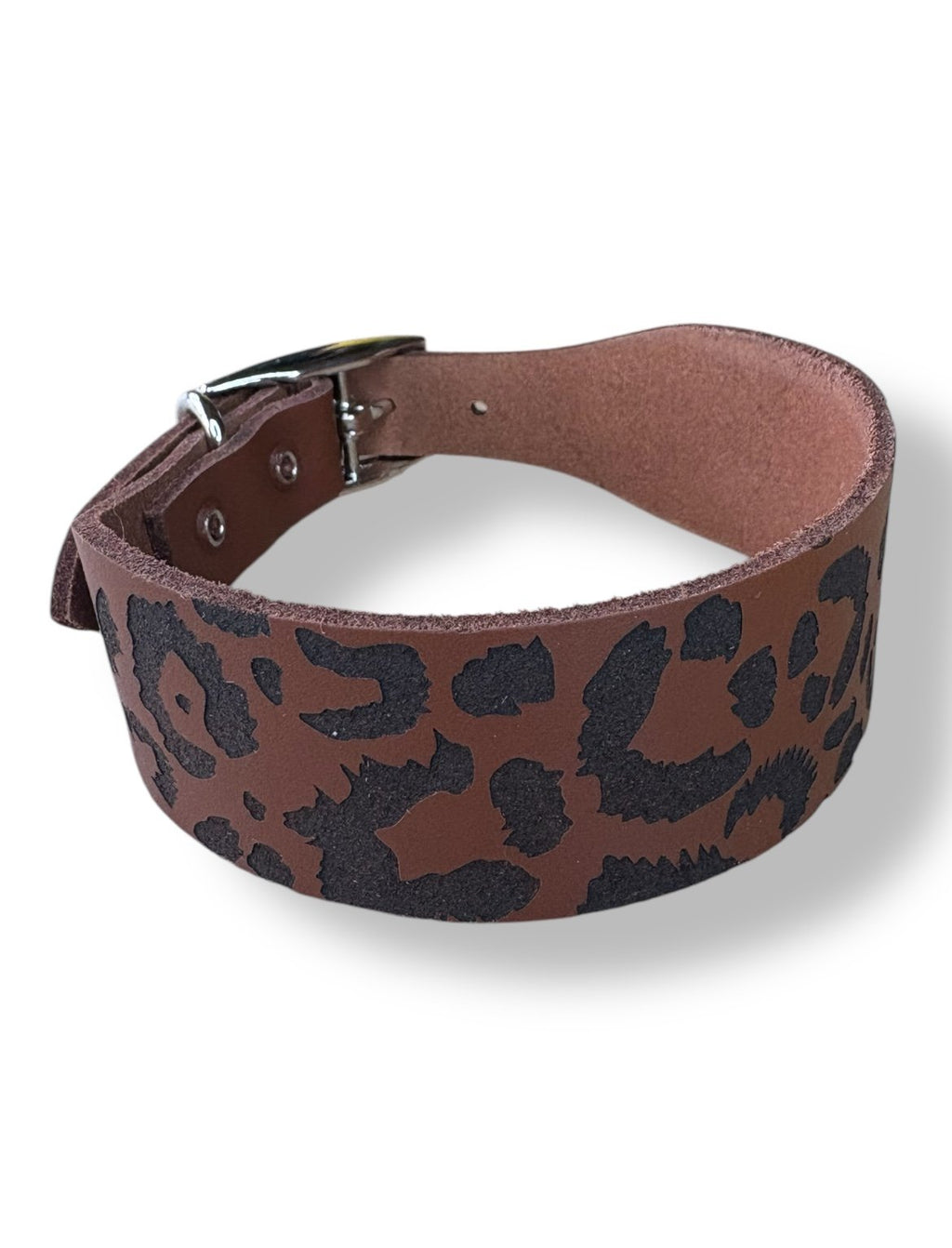 Leather Collar - Leopard
