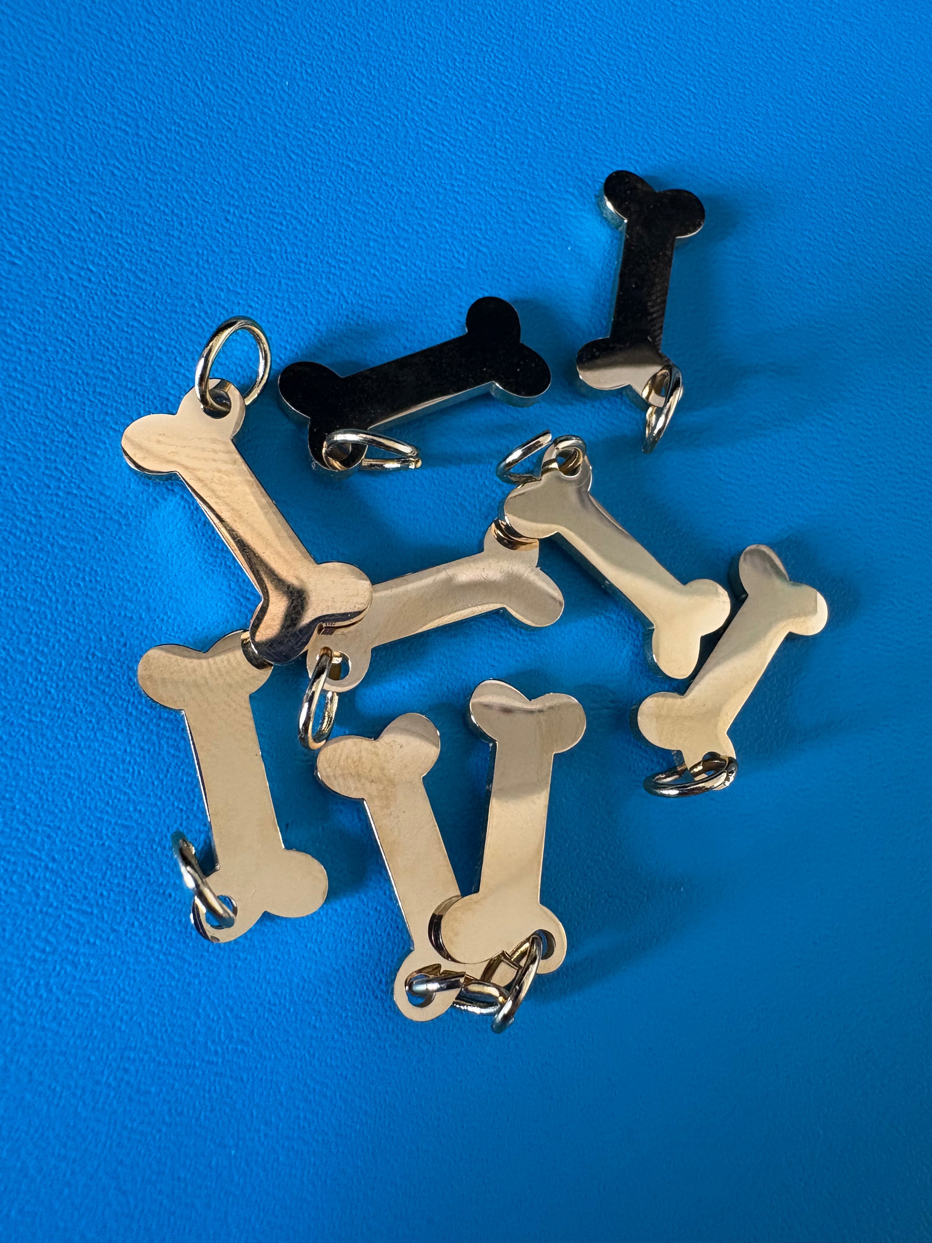 Engraved Dog Tags - Bones