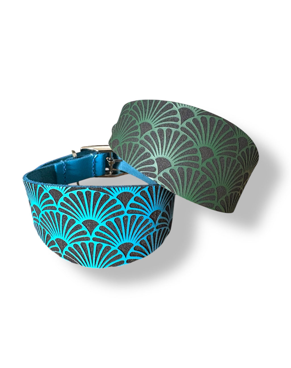 Leather Collar - Art Deco