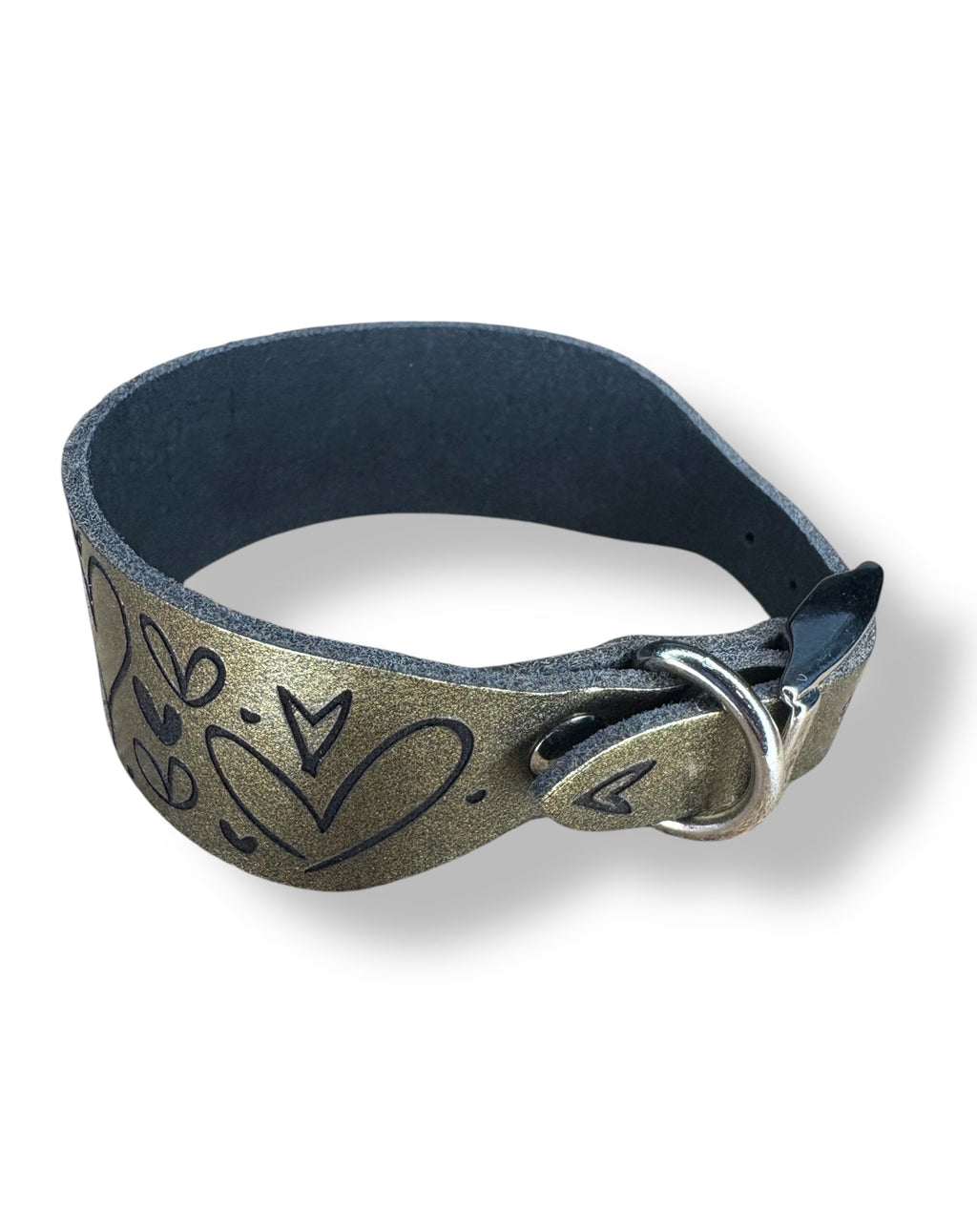 Leather Collar - Hearts