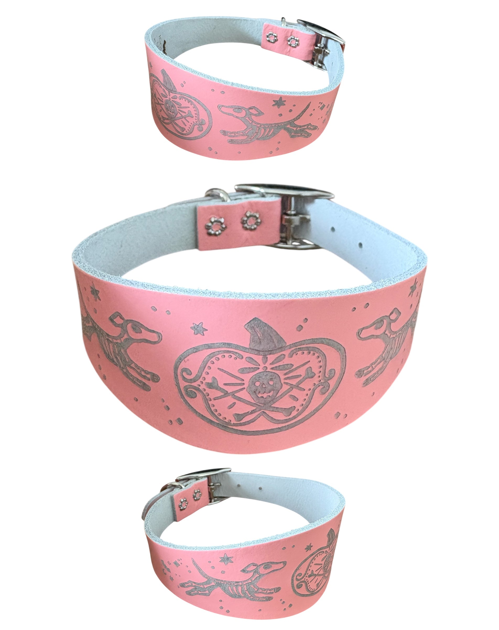 Leather Collar - HALLOWEEN - Skele-Hounds