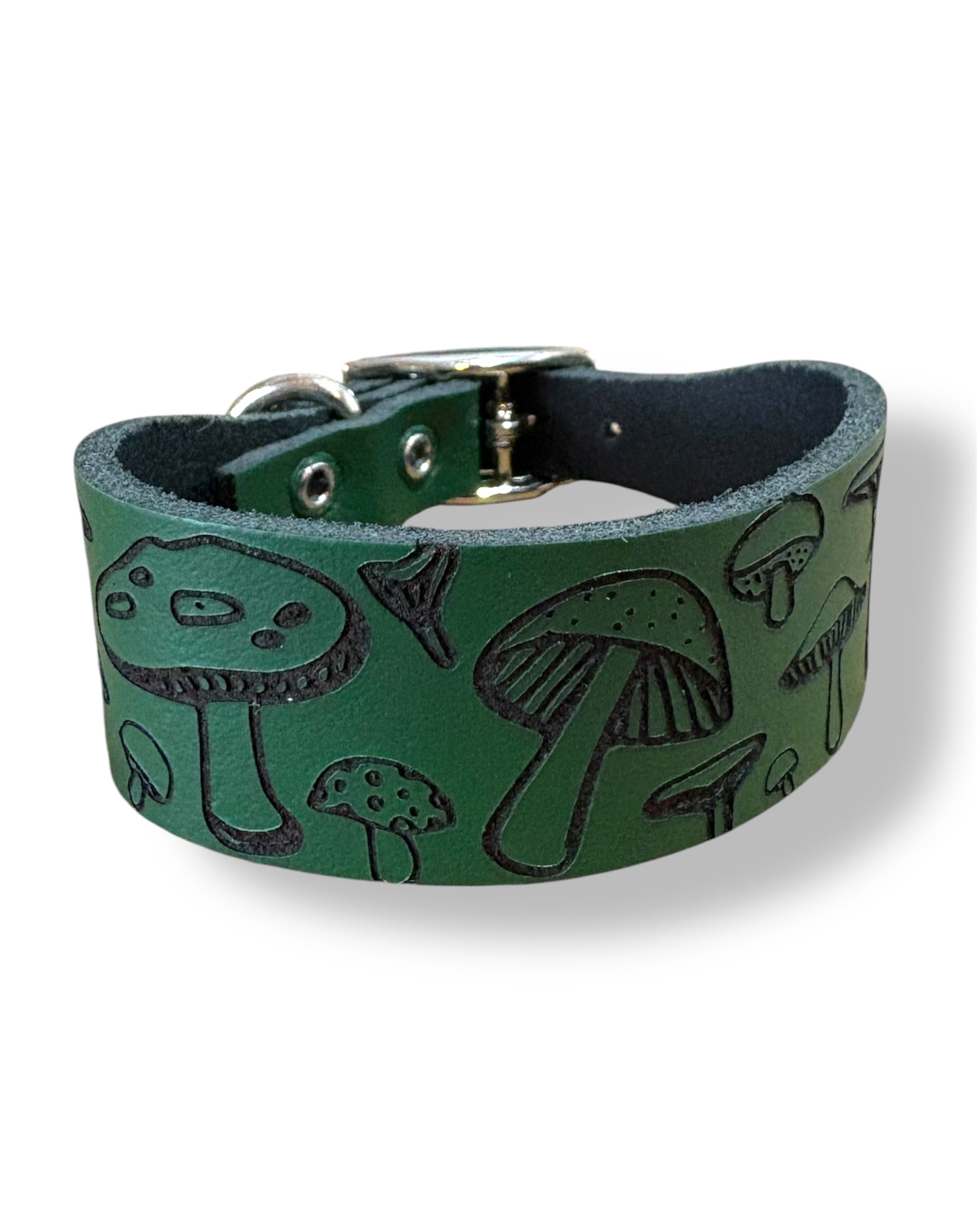 Leather Collar - Mushroom