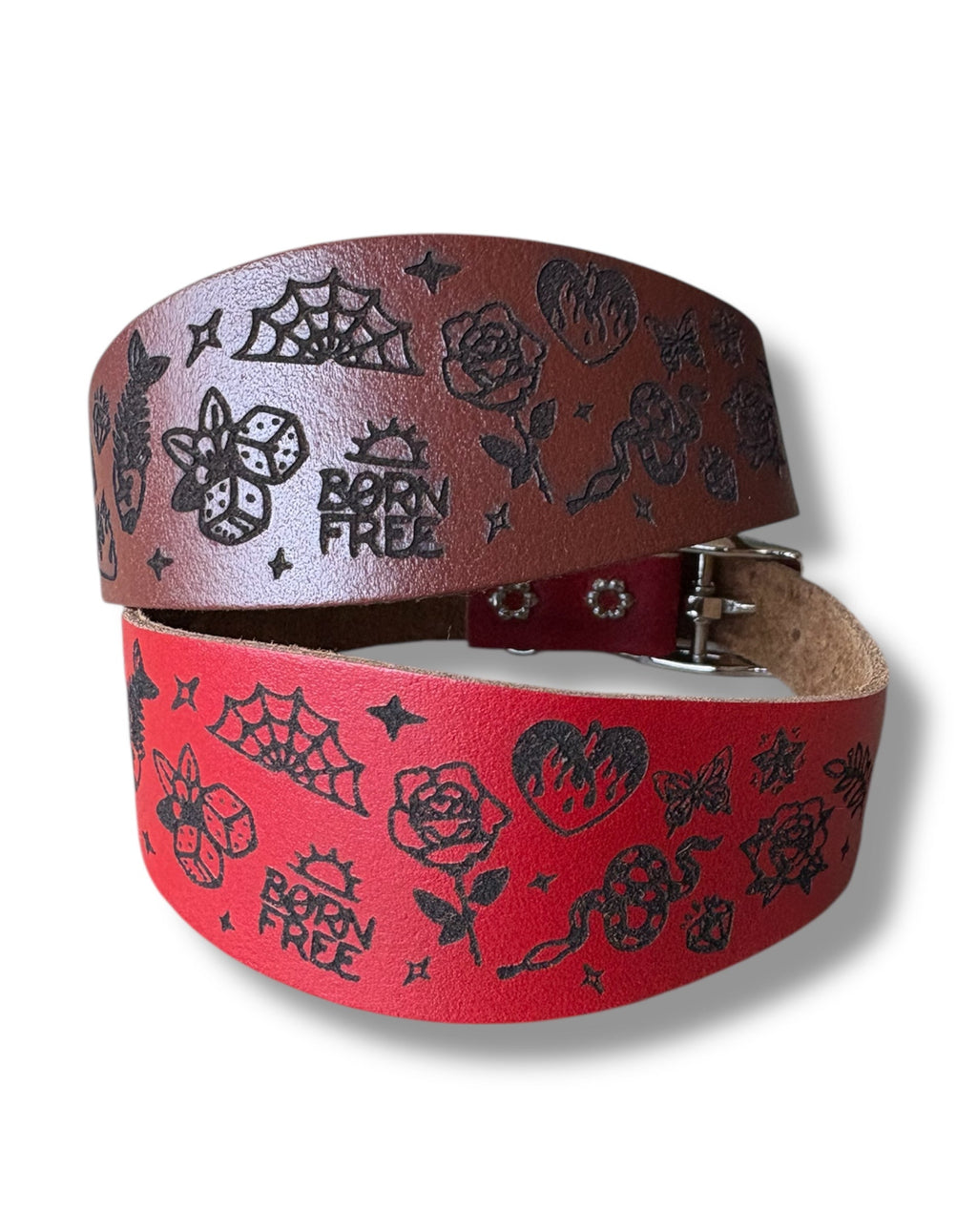 Leather Collar - Tattoo Flash