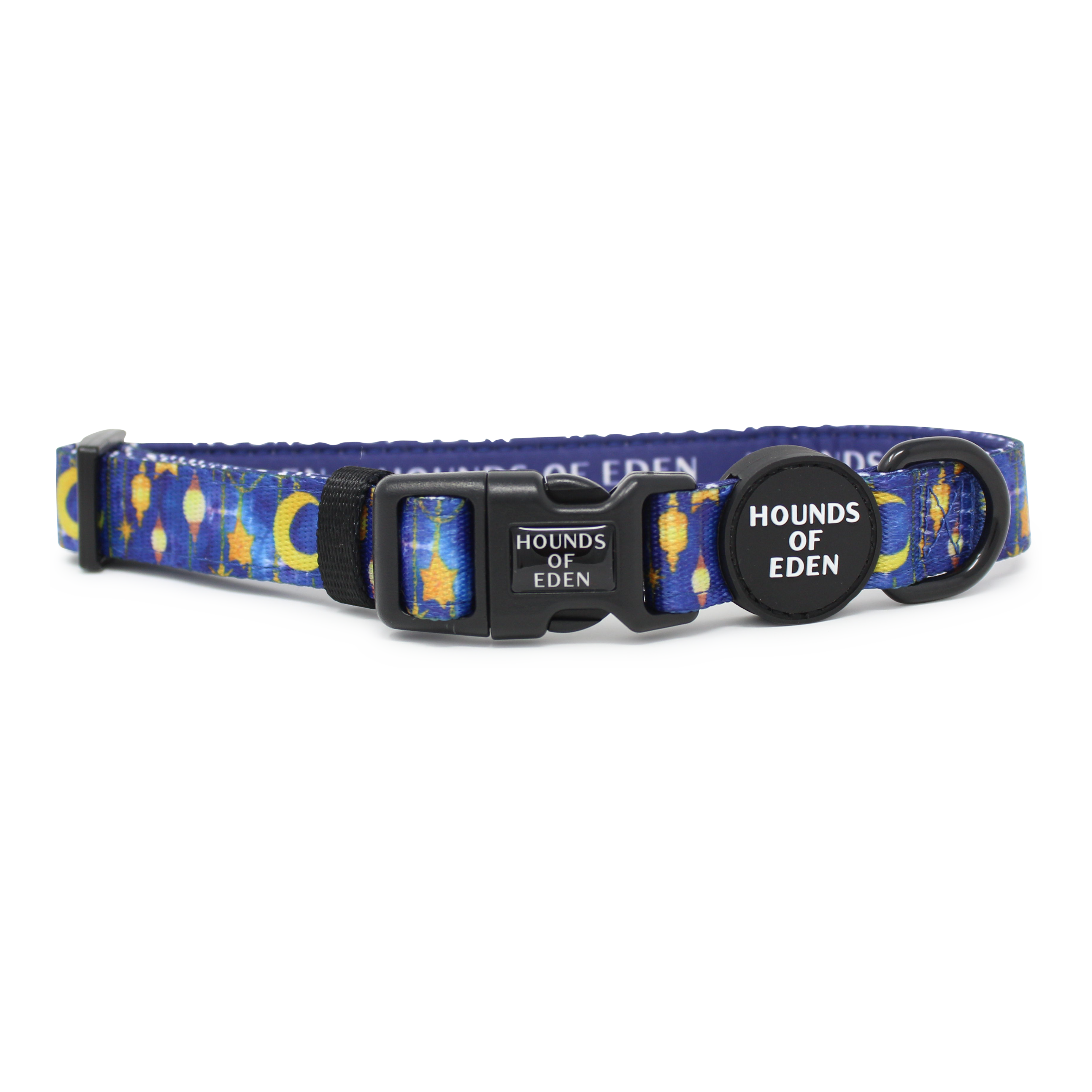 Arabian Nights - Blue and Gold Dog Collar