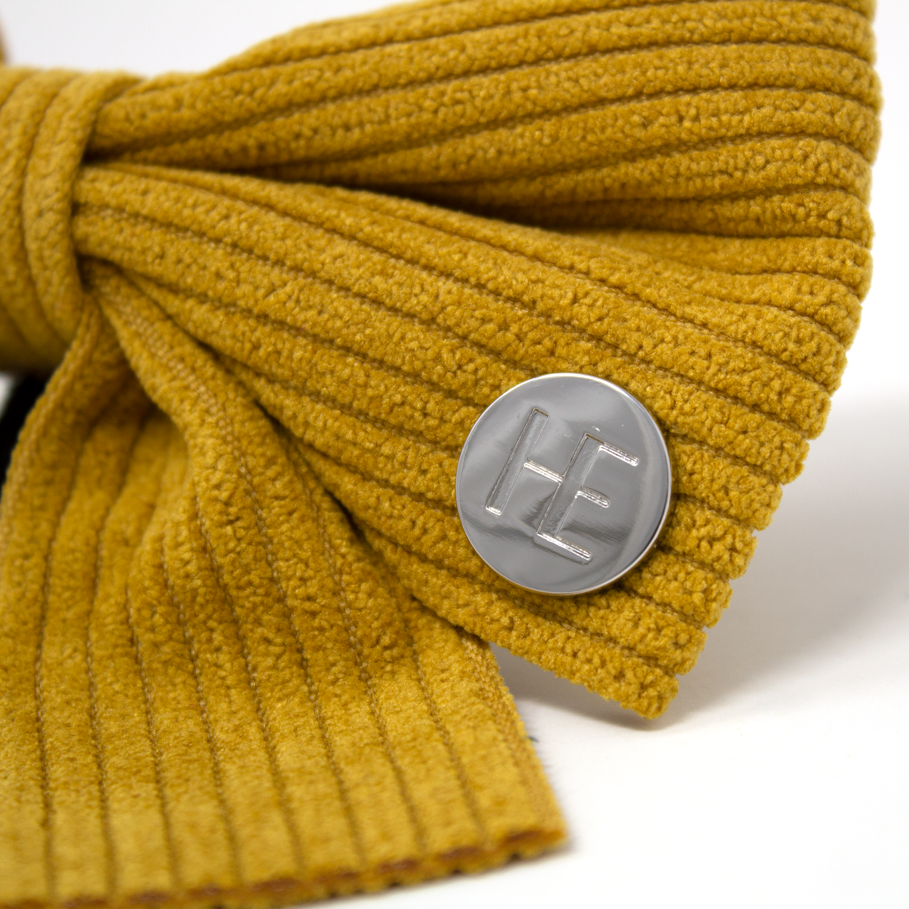 Mustard Yellow Corduroy Collar